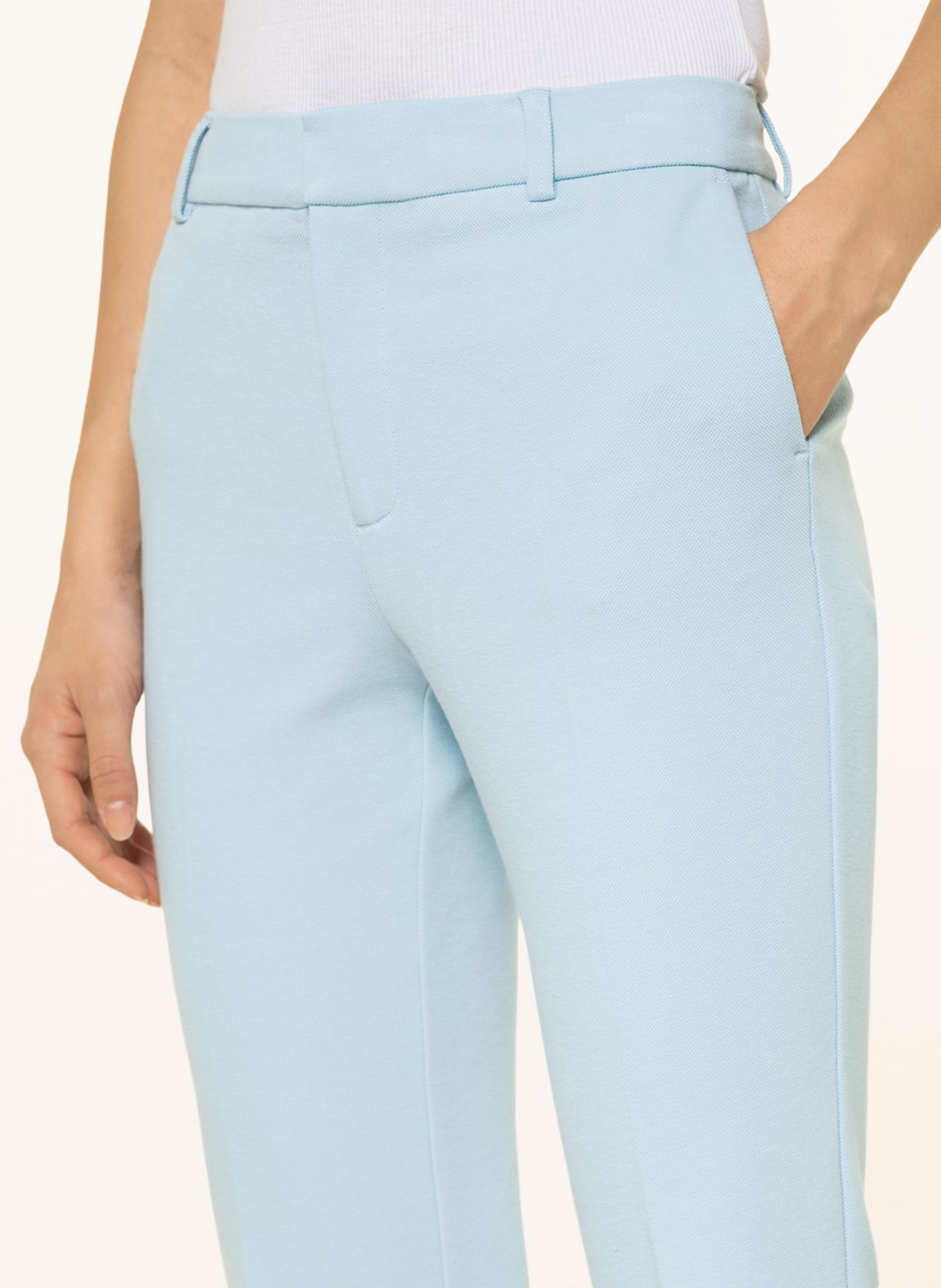 MOS MOSH Piqué trousers CELLA, Color: LIGHT BLUE (Image 5)