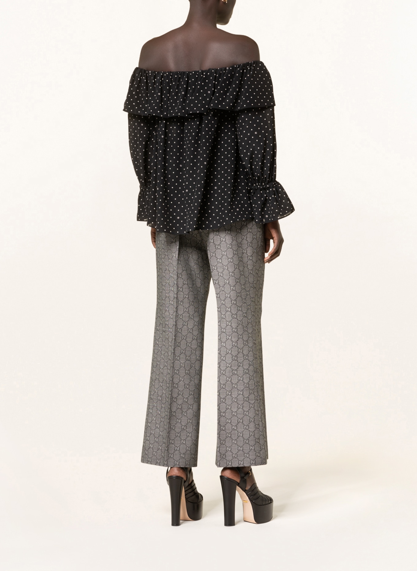 Gucci off shop the shoulder top