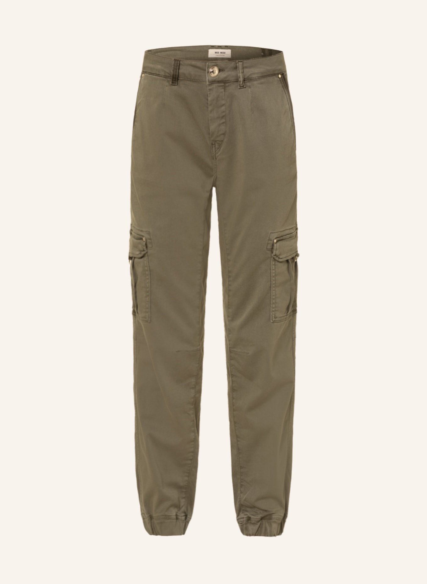 MOS MOSH Cargo pants GEENE, Color: OLIVE (Image 1)