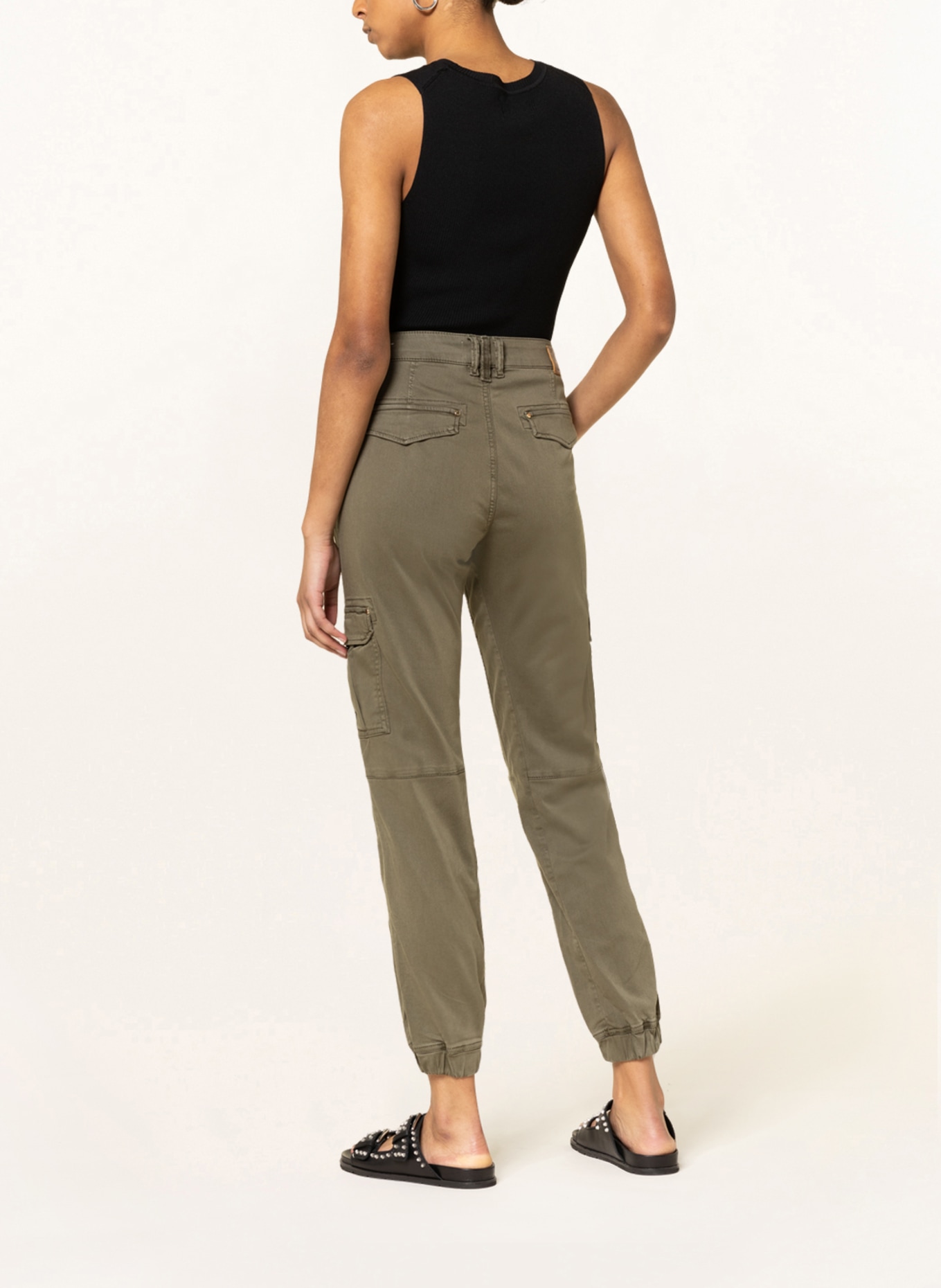 MOS MOSH Cargo pants GEENE, Color: OLIVE (Image 3)