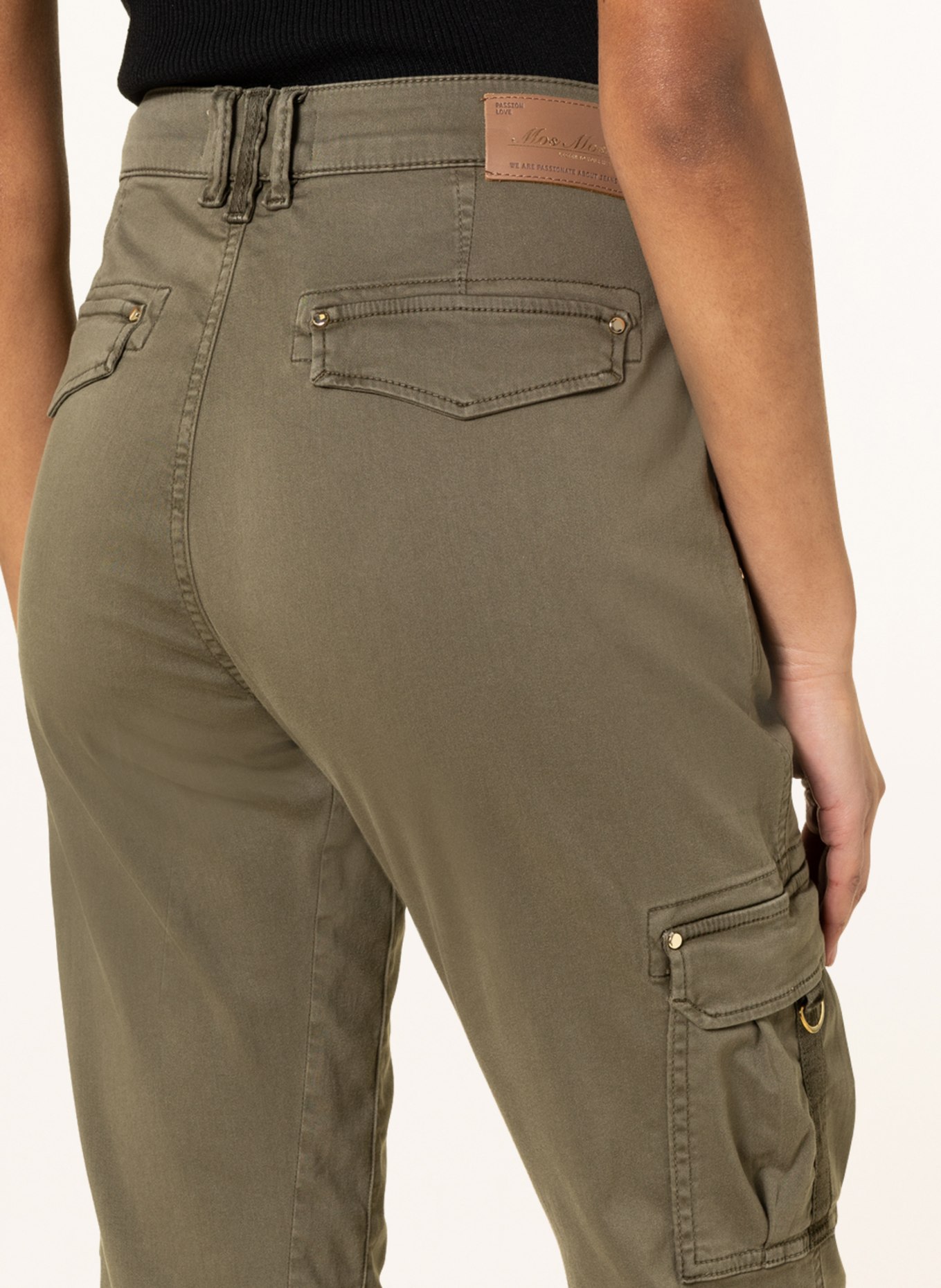 MOS MOSH Cargo pants GEENE, Color: OLIVE (Image 5)