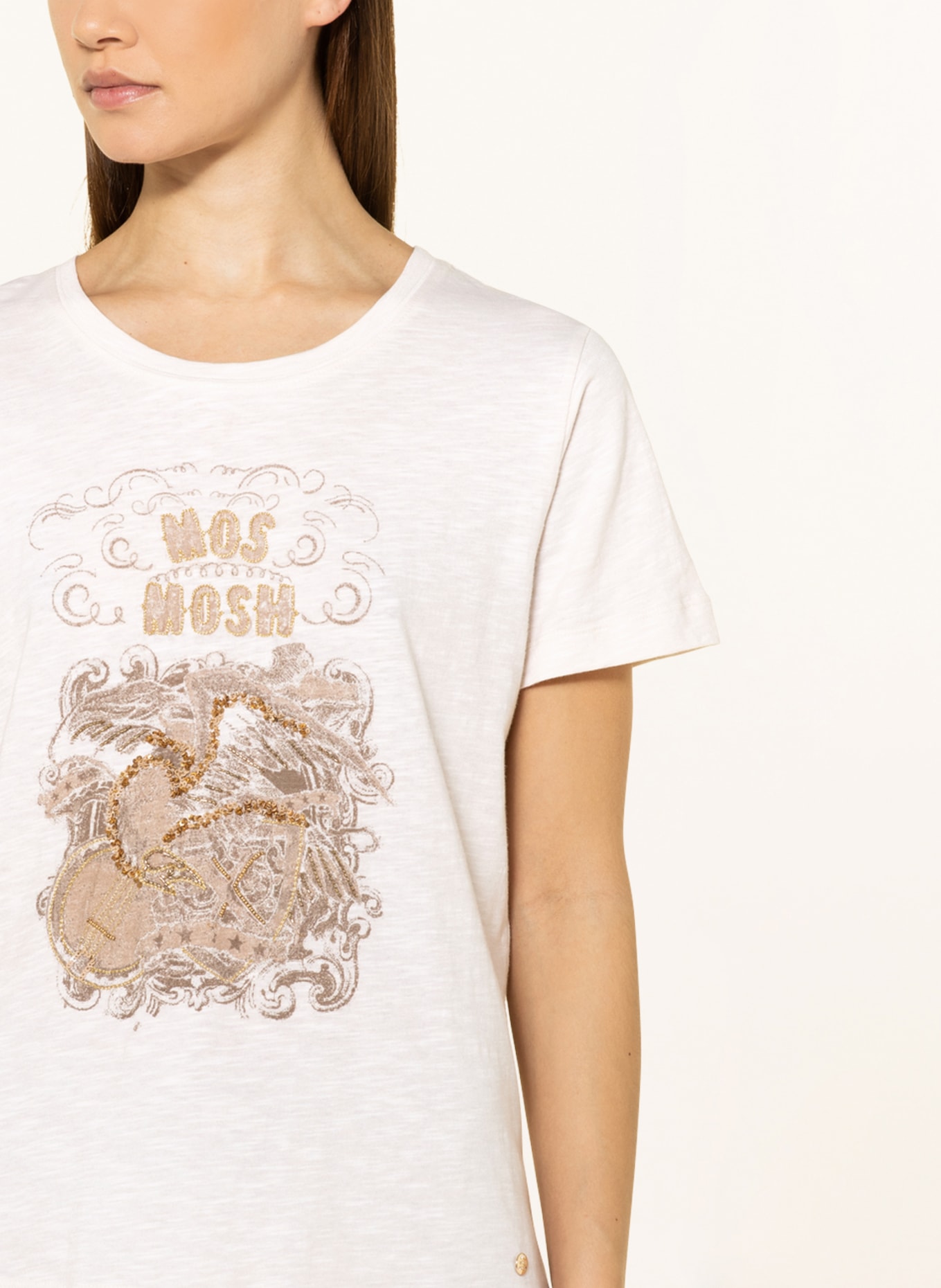 MOS MOSH T-shirt SANA, Color: CREAM (Image 4)