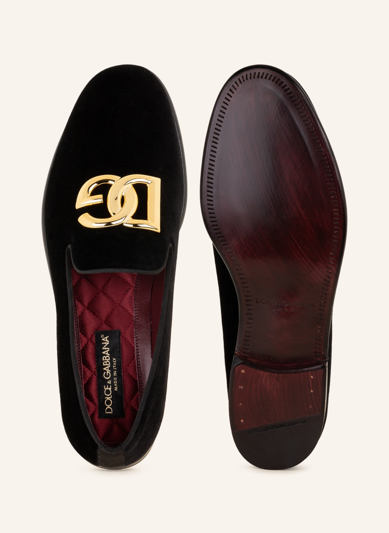 DOLCE & GABBANA Pantofle, Kolor: CZARNY (Obrazek 5)