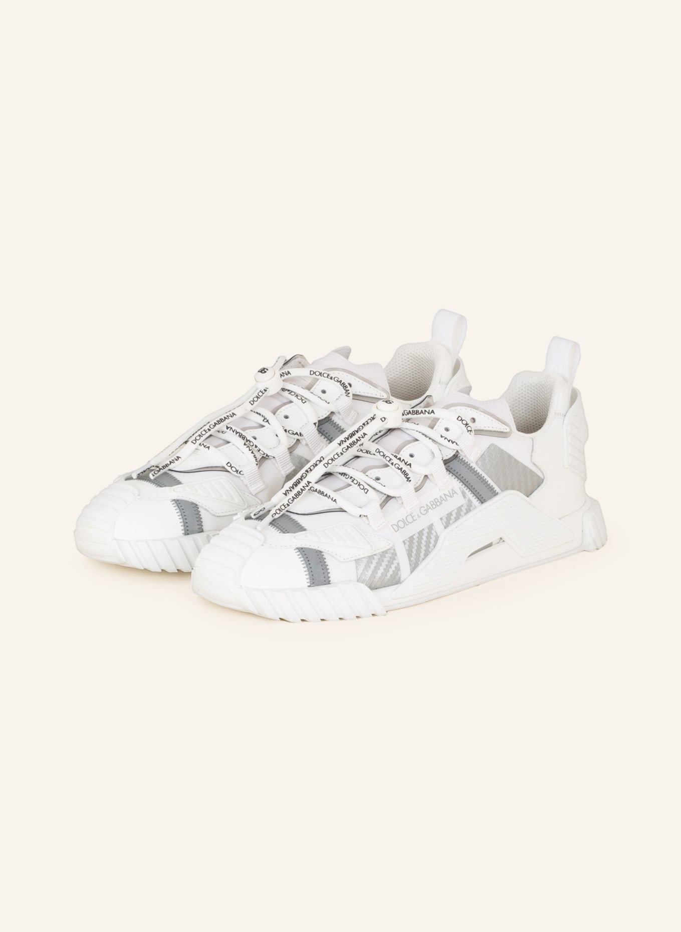 DOLCE & GABBANA Sneakers NS1, Color: WHITE/ GRAY (Image 1)