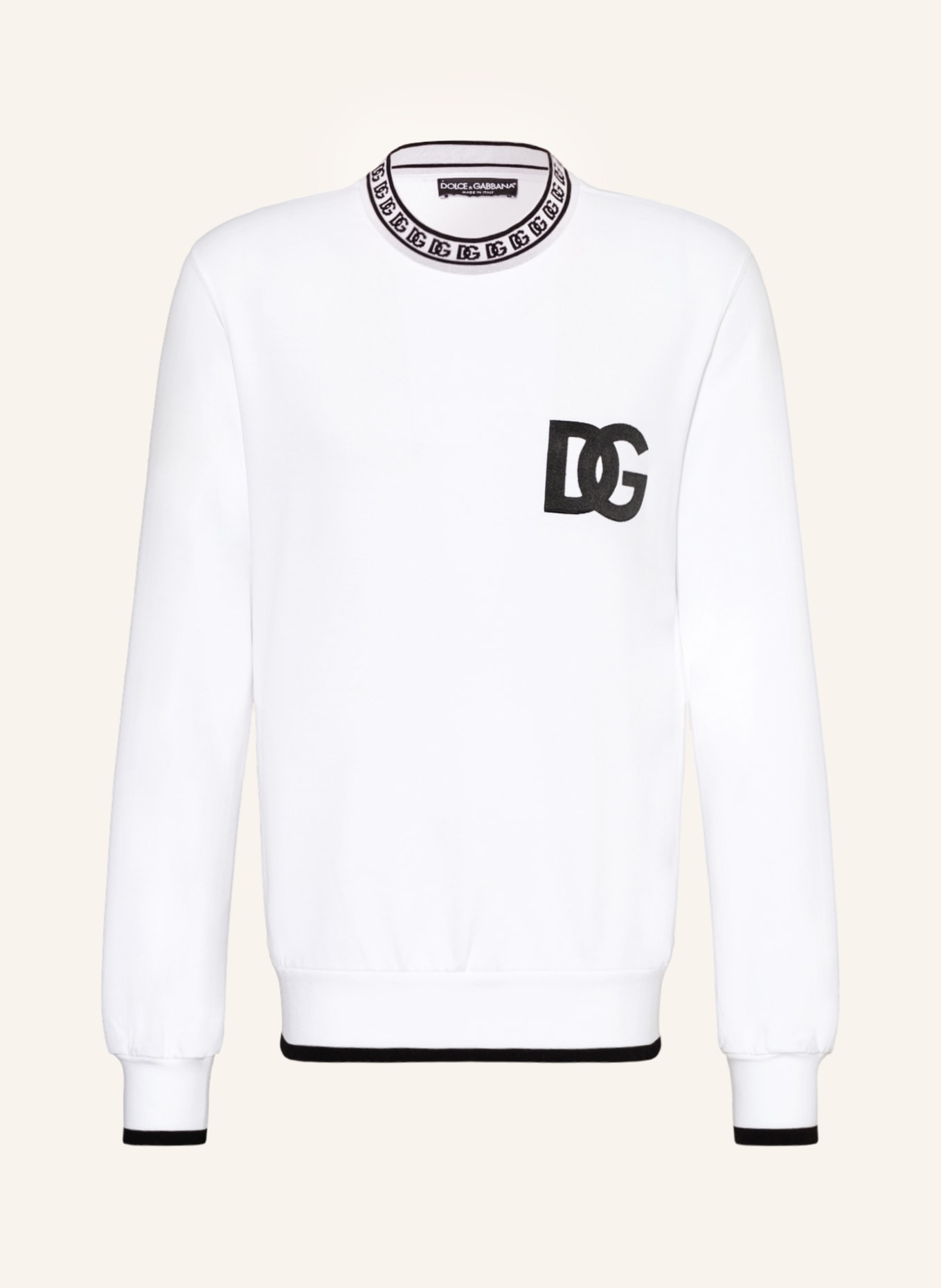DOLCE & GABBANA Sweatshirt , Color: WHITE (Image 1)