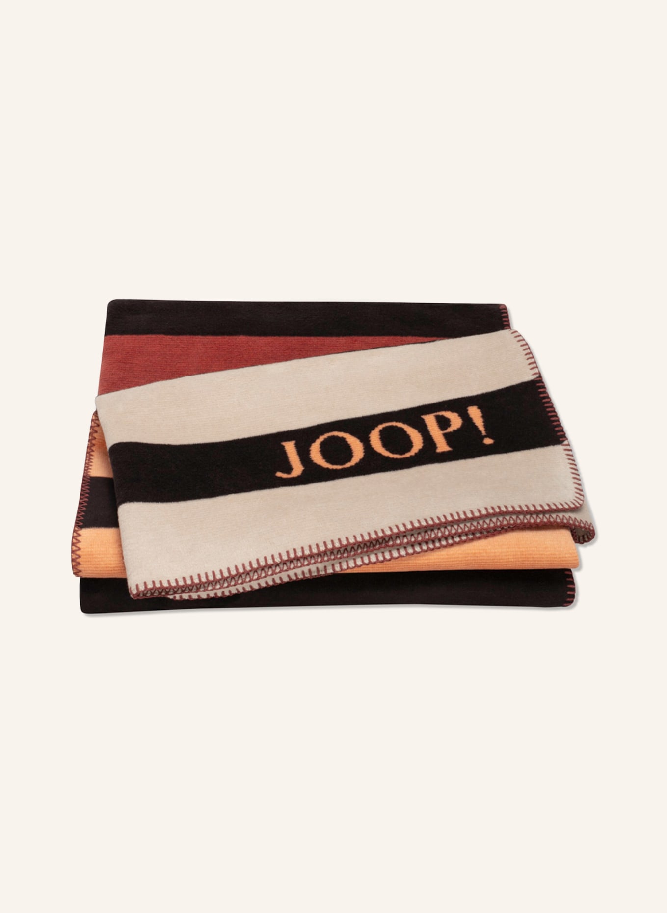 JOOP! Plaid TONE: BEIGE/ SCHWARZ/ HELLORANGE