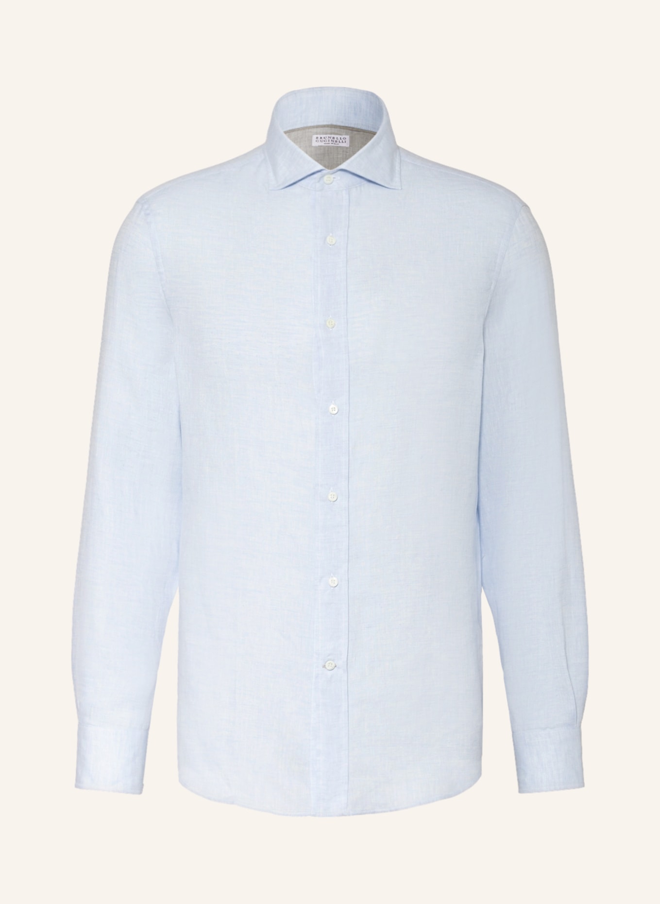 BRUNELLO CUCINELLI Leinenhemd Easy Fit , Farbe: HELLBLAU (Bild 1)
