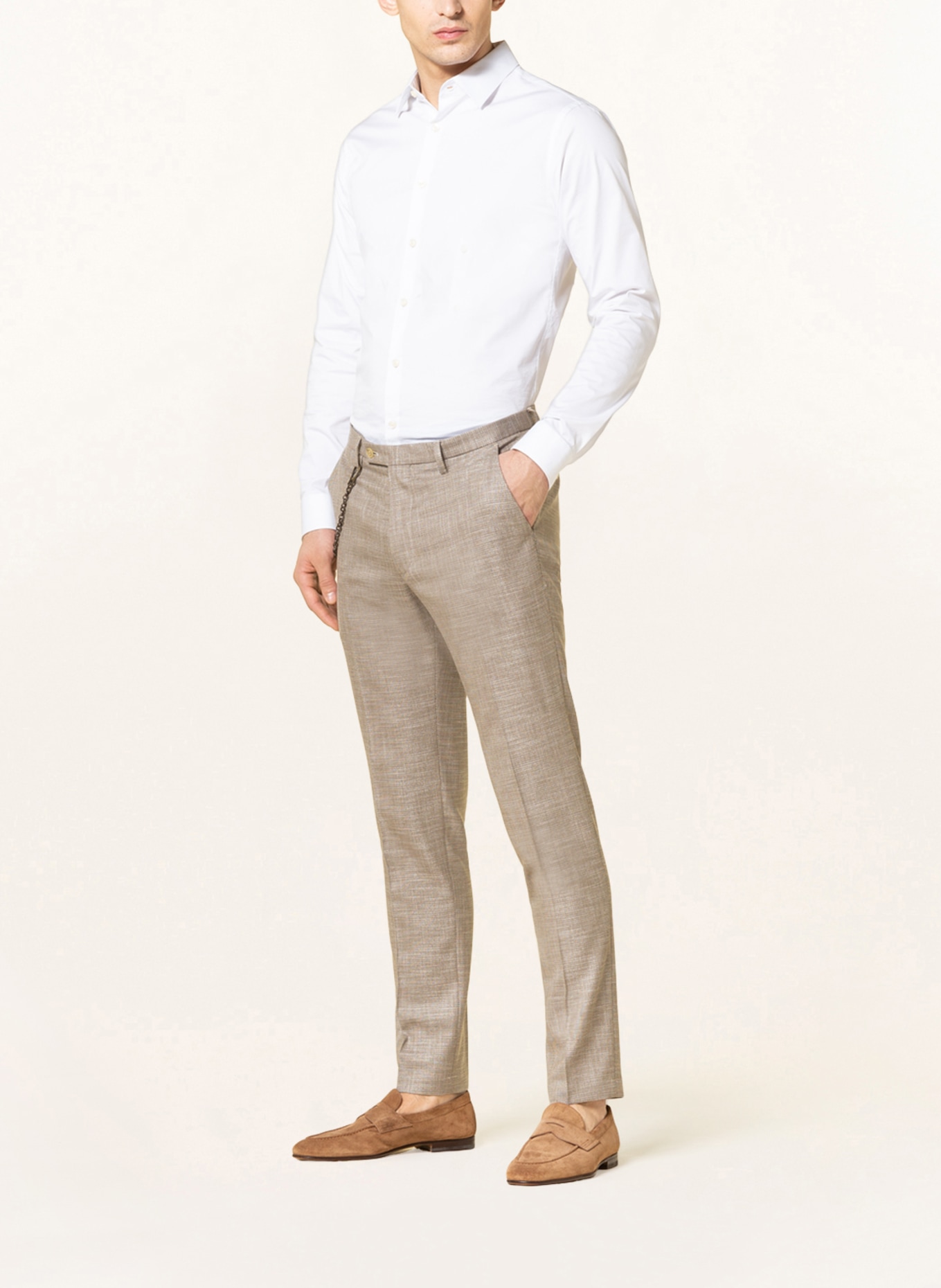 CINQUE Pants CIBRAVO slim fit, Color: CAMEL/ ECRU (Image 3)
