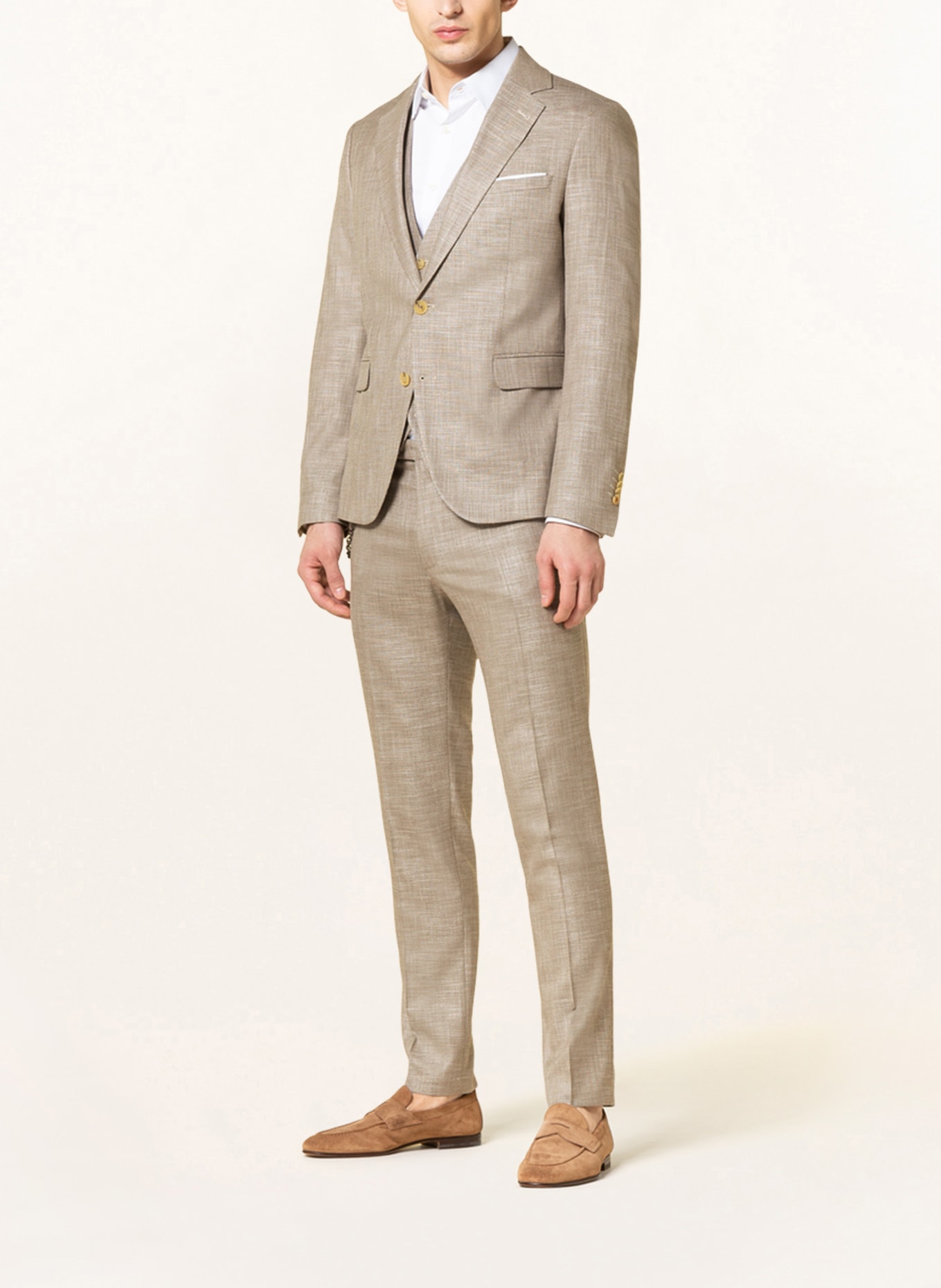 CINQUE Suit jacket CIDATA extra slim fit , Color: BEIGE/ ECRU (Image 2)