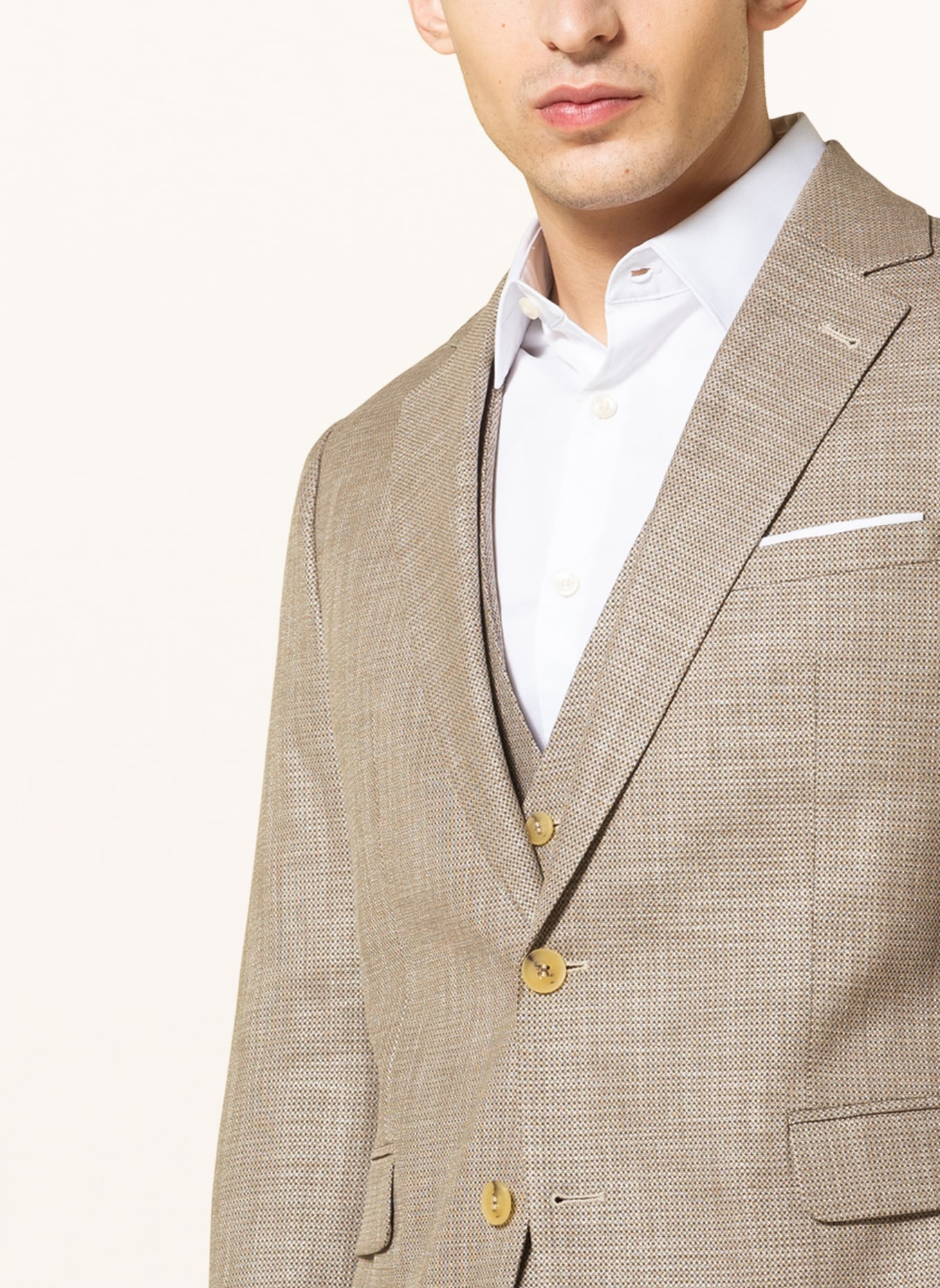 CINQUE Suit jacket CIDATA extra slim fit , Color: BEIGE/ ECRU (Image 6)