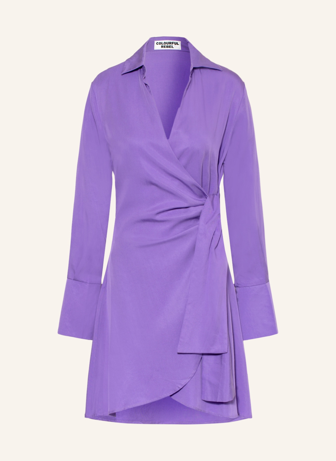COLOURFUL REBEL Wrap dress HETTE , Color: PURPLE (Image 1)