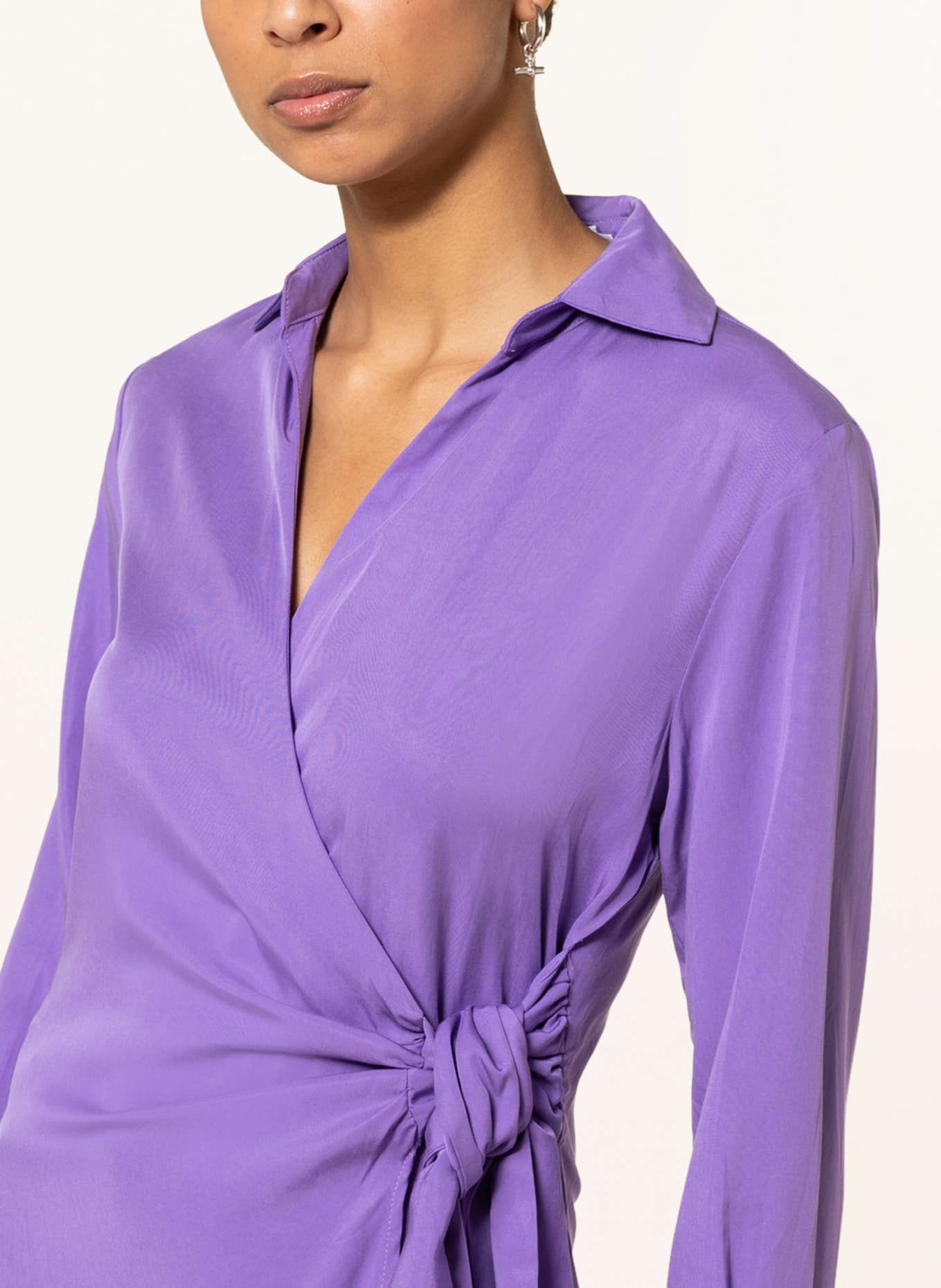 COLOURFUL REBEL Wrap dress HETTE , Color: PURPLE (Image 4)