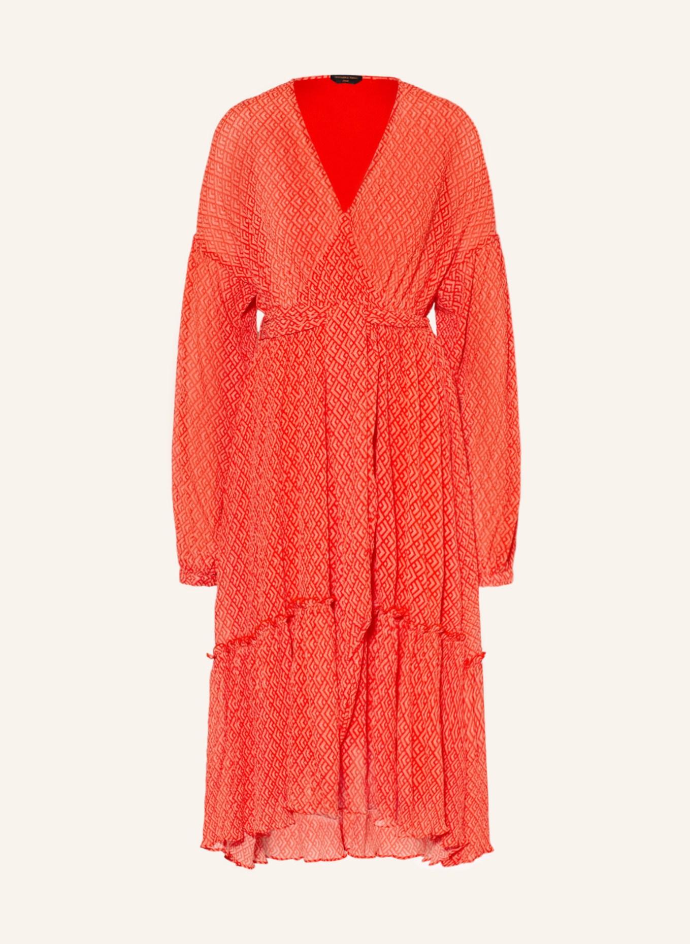COLOURFUL REBEL Dress EMBLA , Color: DARK ORANGE/ ORANGE (Image 1)