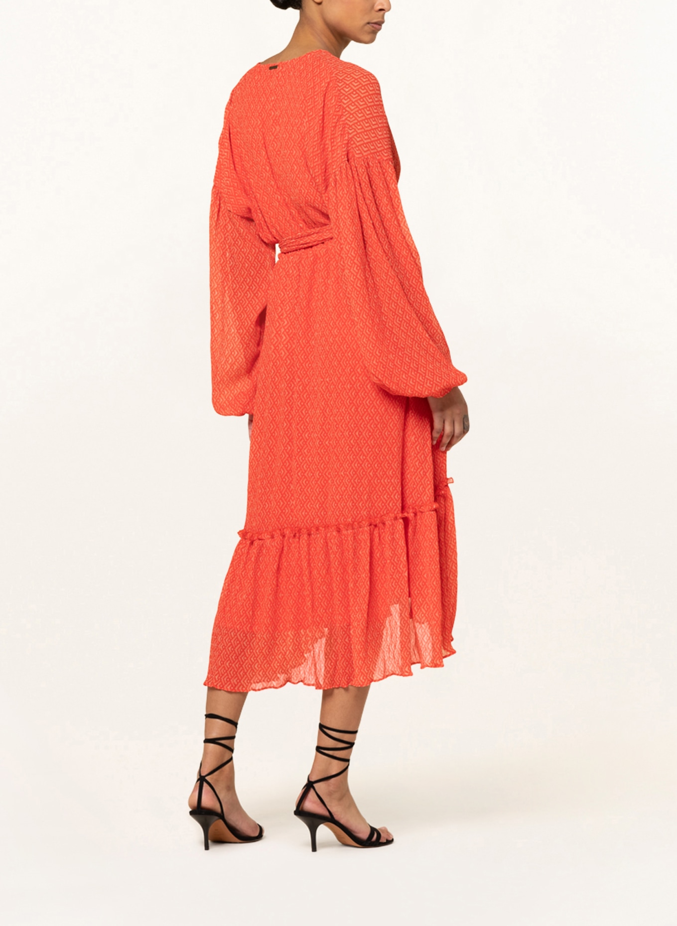 COLOURFUL REBEL Sukienka EMBLA , Kolor: CIEMNOPOMARAŃCZOWY/ POMARAŃCZOWY (Obrazek 3)