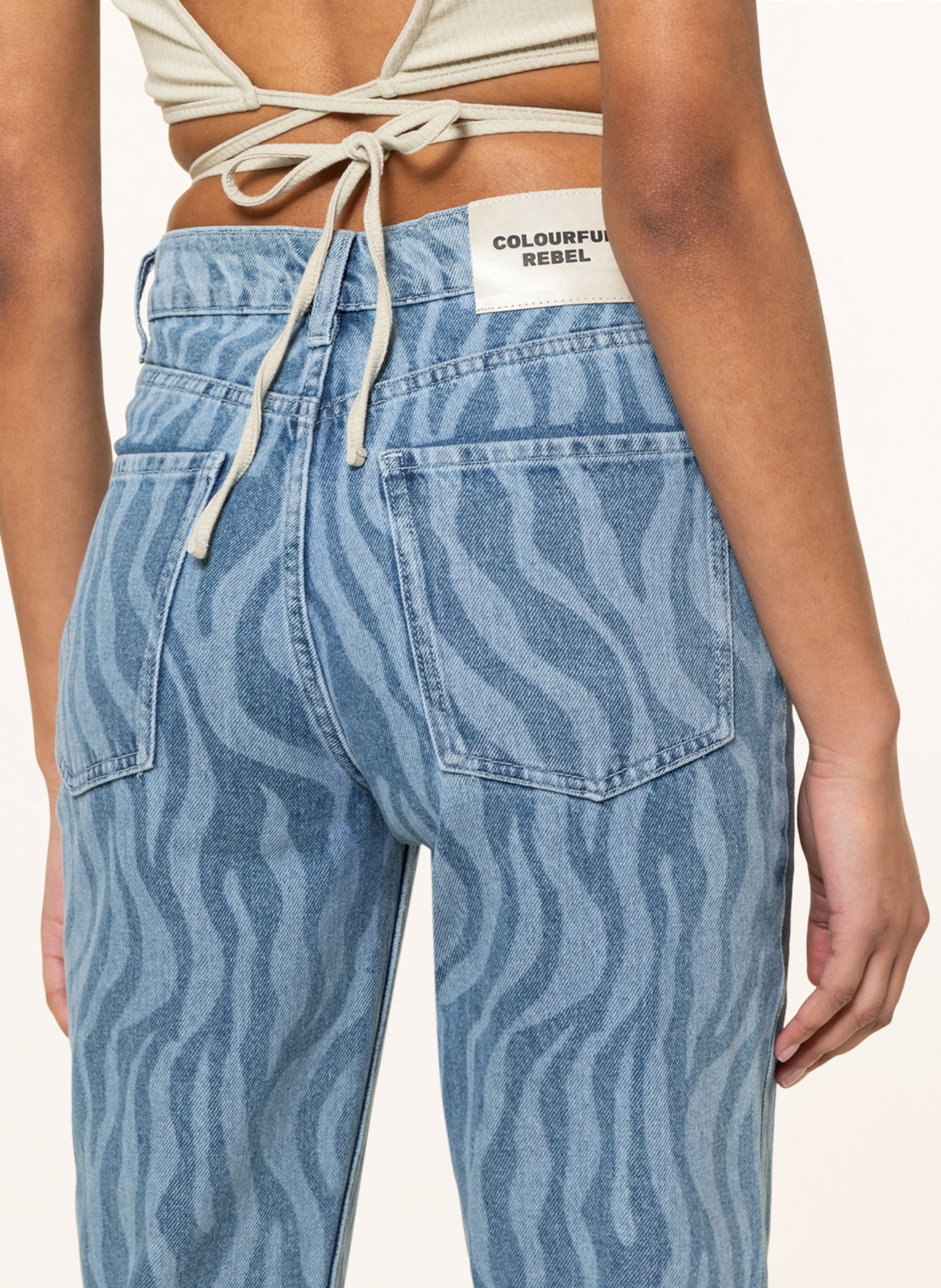 COLOURFUL REBEL Straight Jeans JONES , Farbe: 564 Light denim blue (Bild 5)