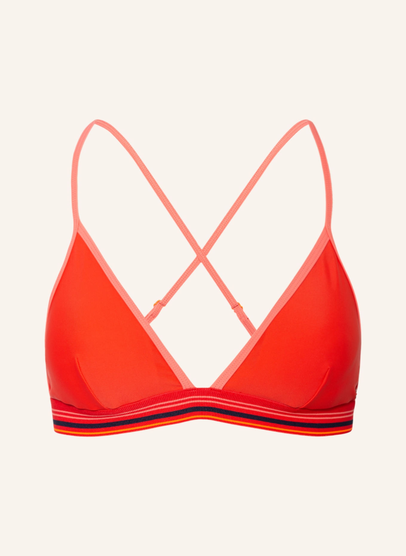 FIRE+ICE Bralette bikini top HANKA3, Color: LIGHT RED (Image 1)