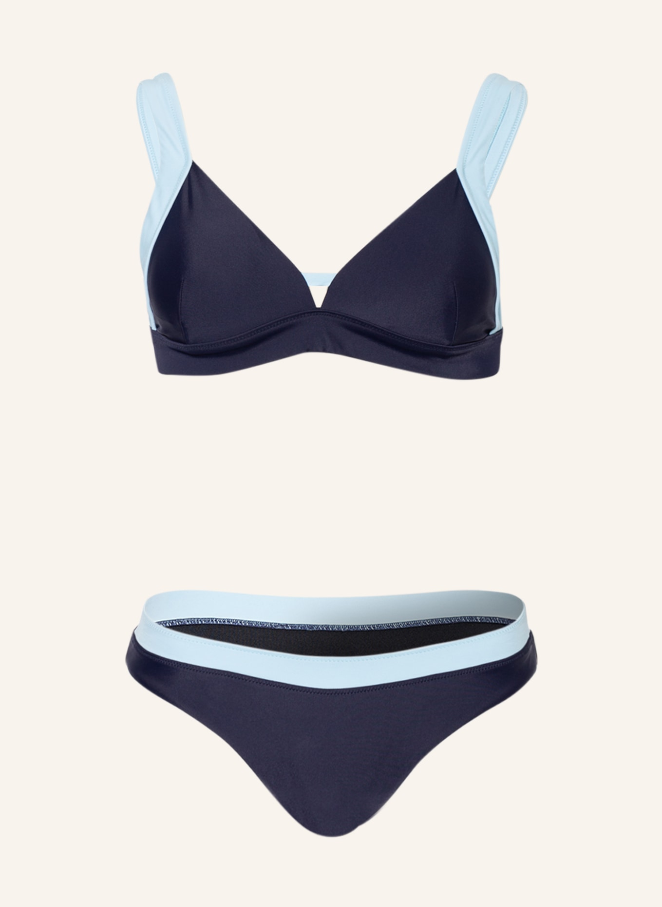 FIRE+ICE Bralette bikini CORRY2, Color: DARK BLUE/ LIGHT BLUE (Image 1)