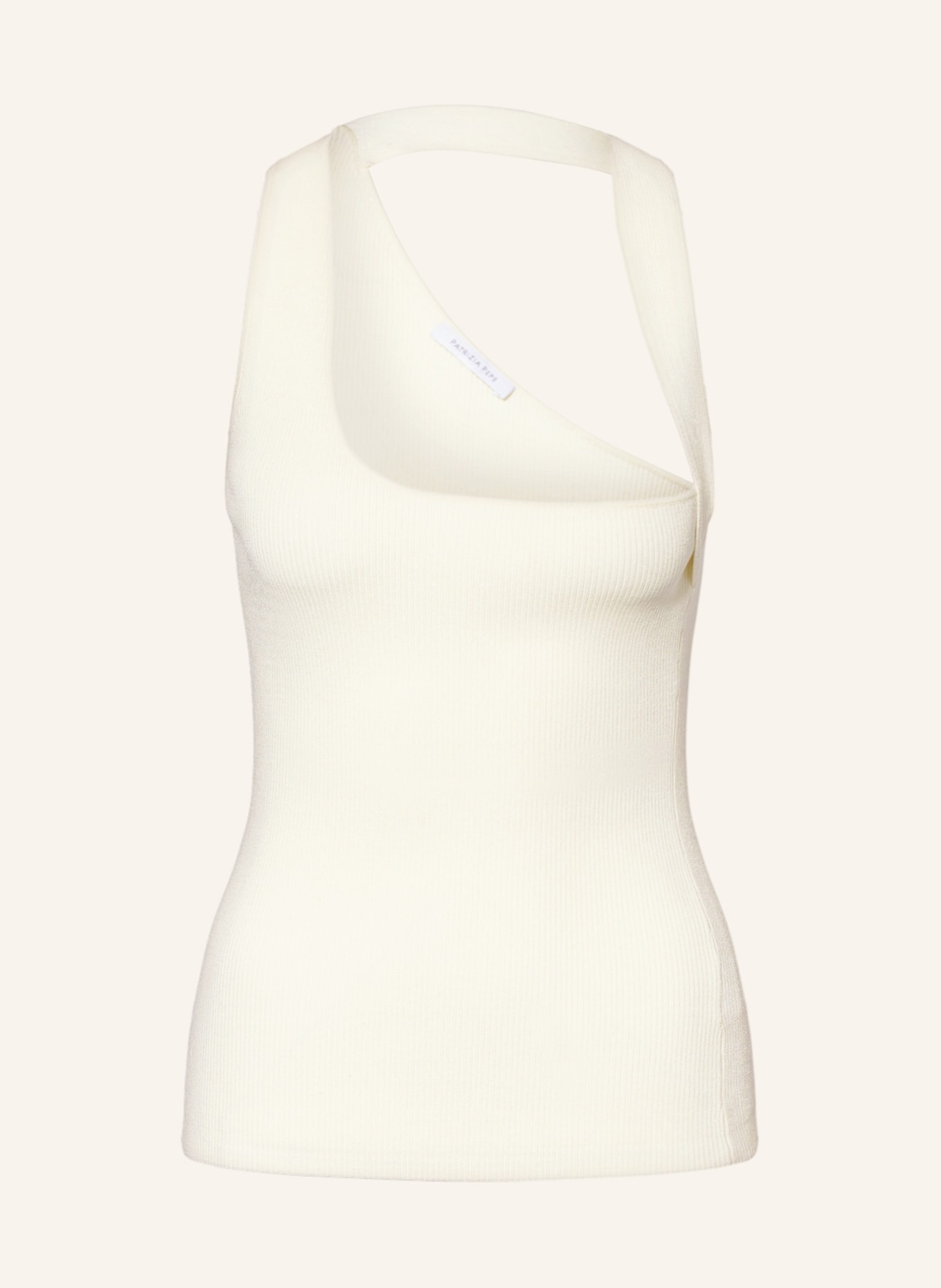 PATRIZIA PEPE Cold-shoulder knit top, Color: LIGHT YELLOW (Image 1)