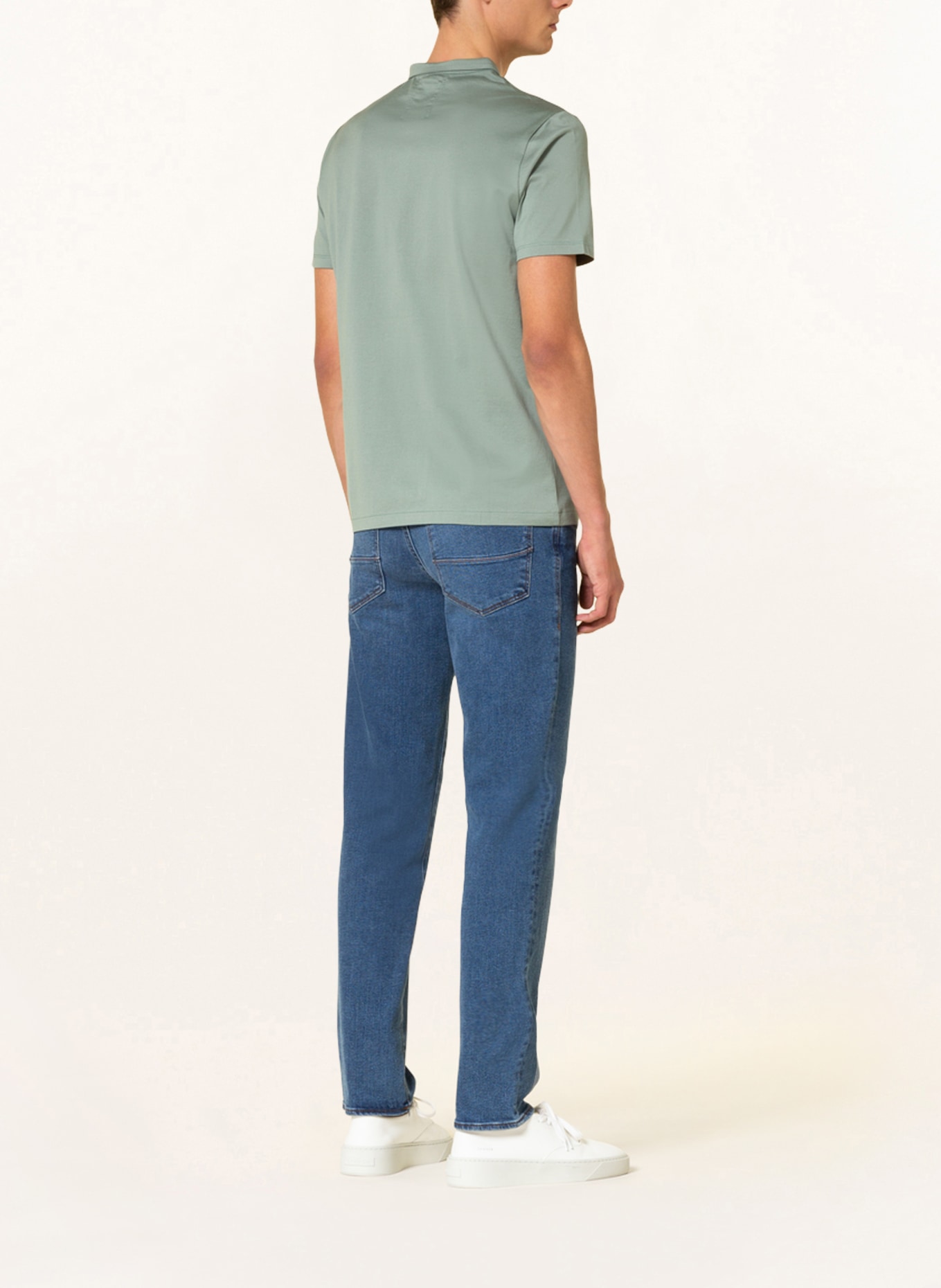 NOWADAYS Jersey-Poloshirt: HELLGRÜN