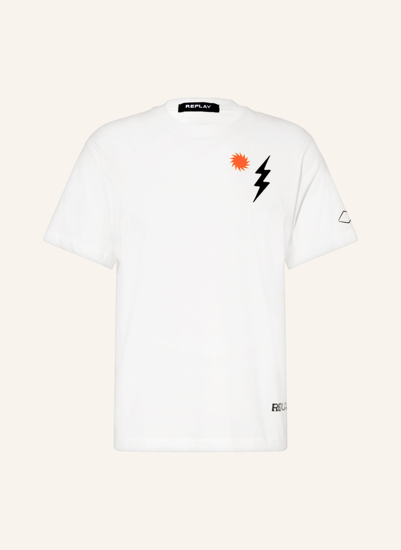 REPLAY T-Shirt, Farbe: ECRU (Bild 1)