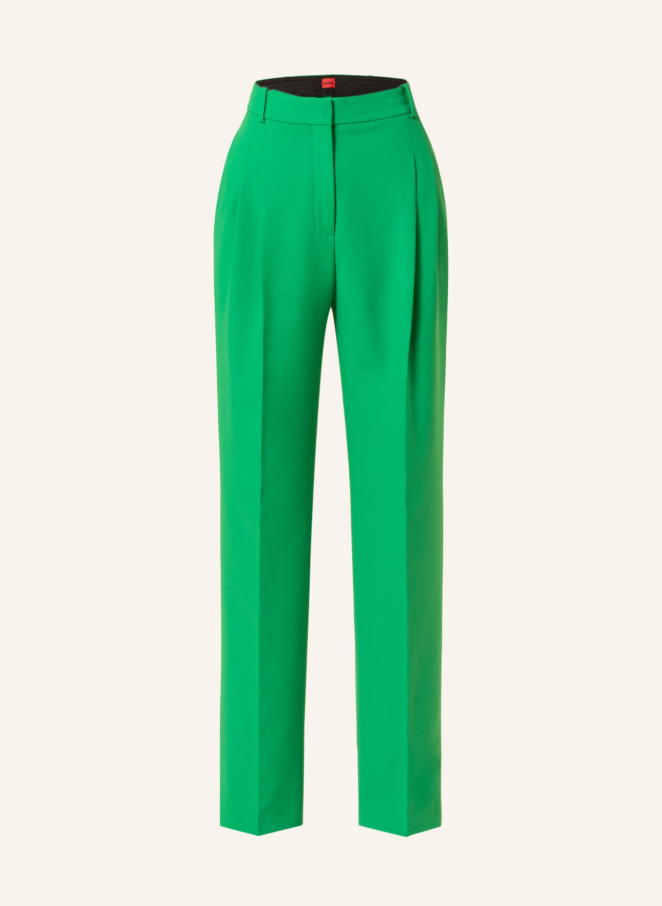 HUGO Wide leg trousers HAVIRA, Color: GREEN(Image null)
