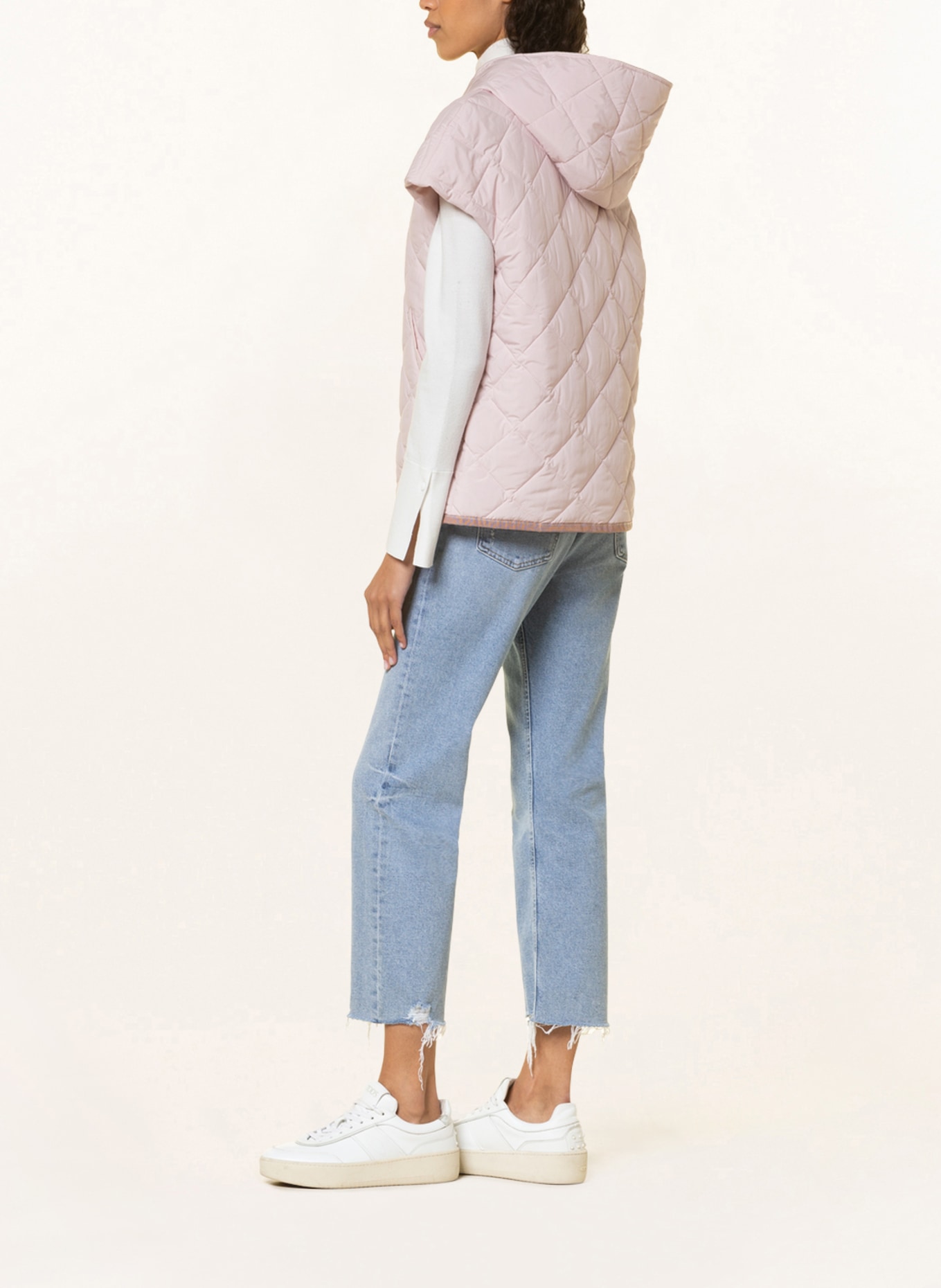 CINZIA ROCCA Quilted vest with decorative gems, Color: LIGHT PINK (Image 4)