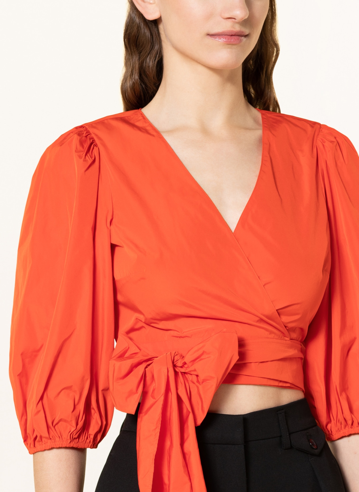 RED VALENTINO Wrap blouse, Color: ORANGE (Image 4)