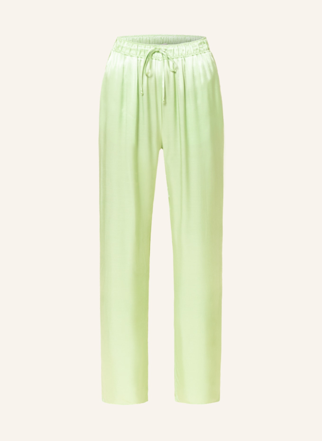 lilienfels Satin pants , Color: LIGHT GREEN (Image 1)