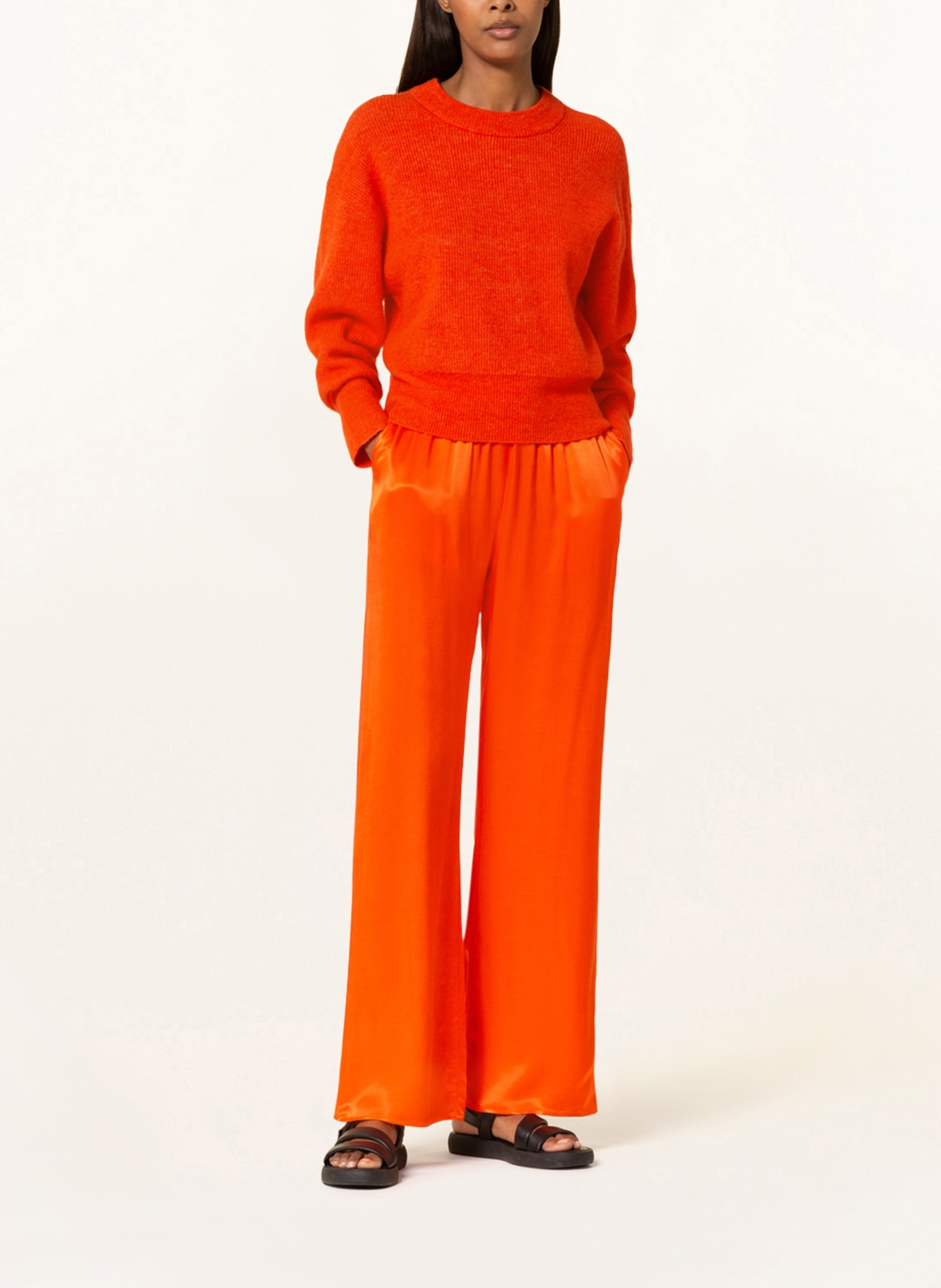 lilienfels Satin pants , Color: ORANGE (Image 2)