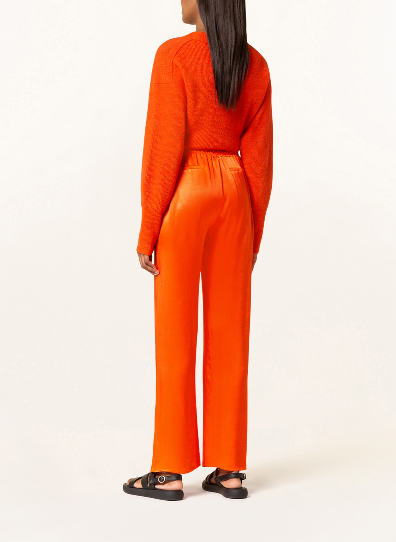 lilienfels Satin pants , Color: ORANGE (Image 3)