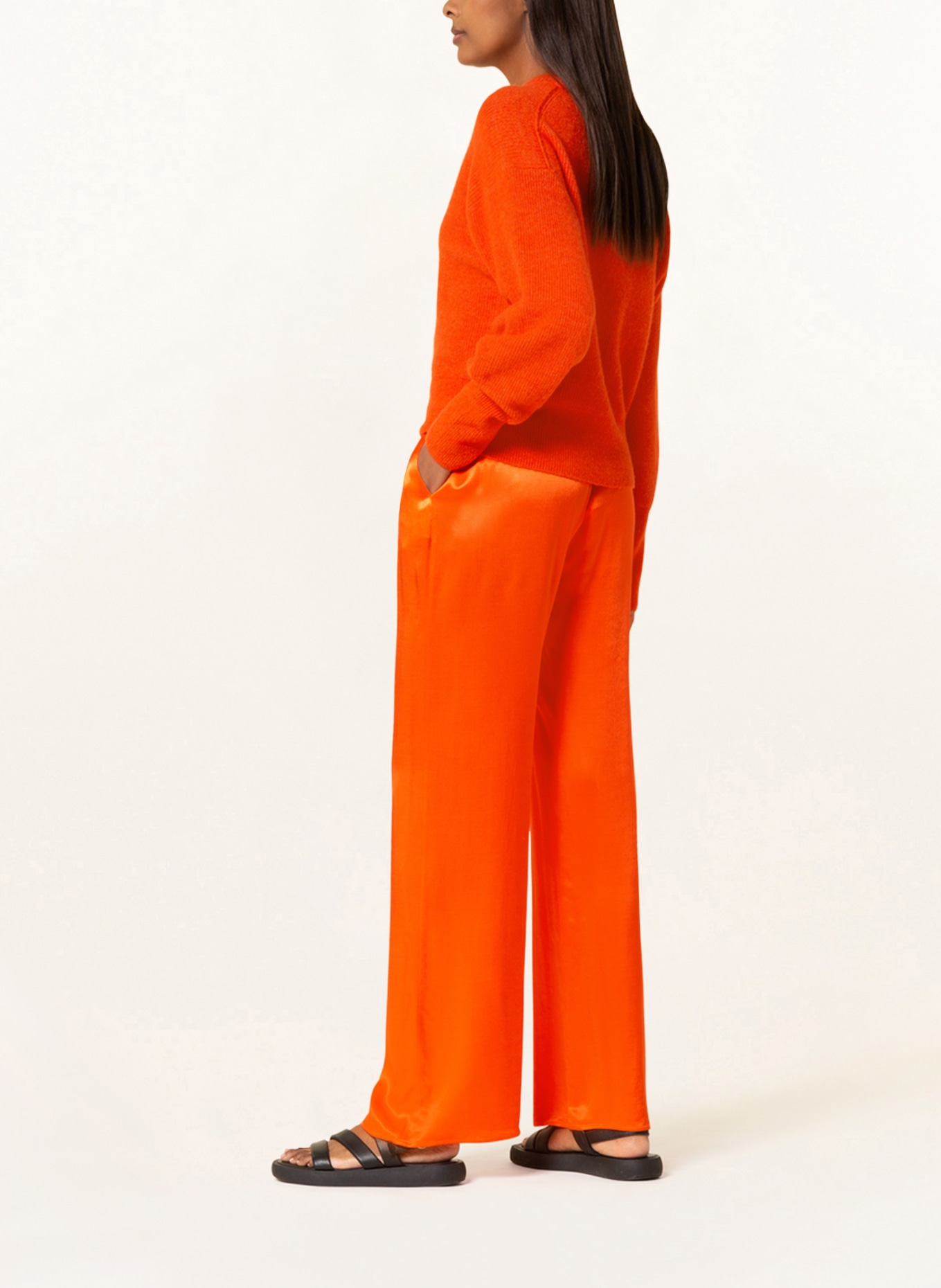 lilienfels Satin pants , Color: ORANGE (Image 4)