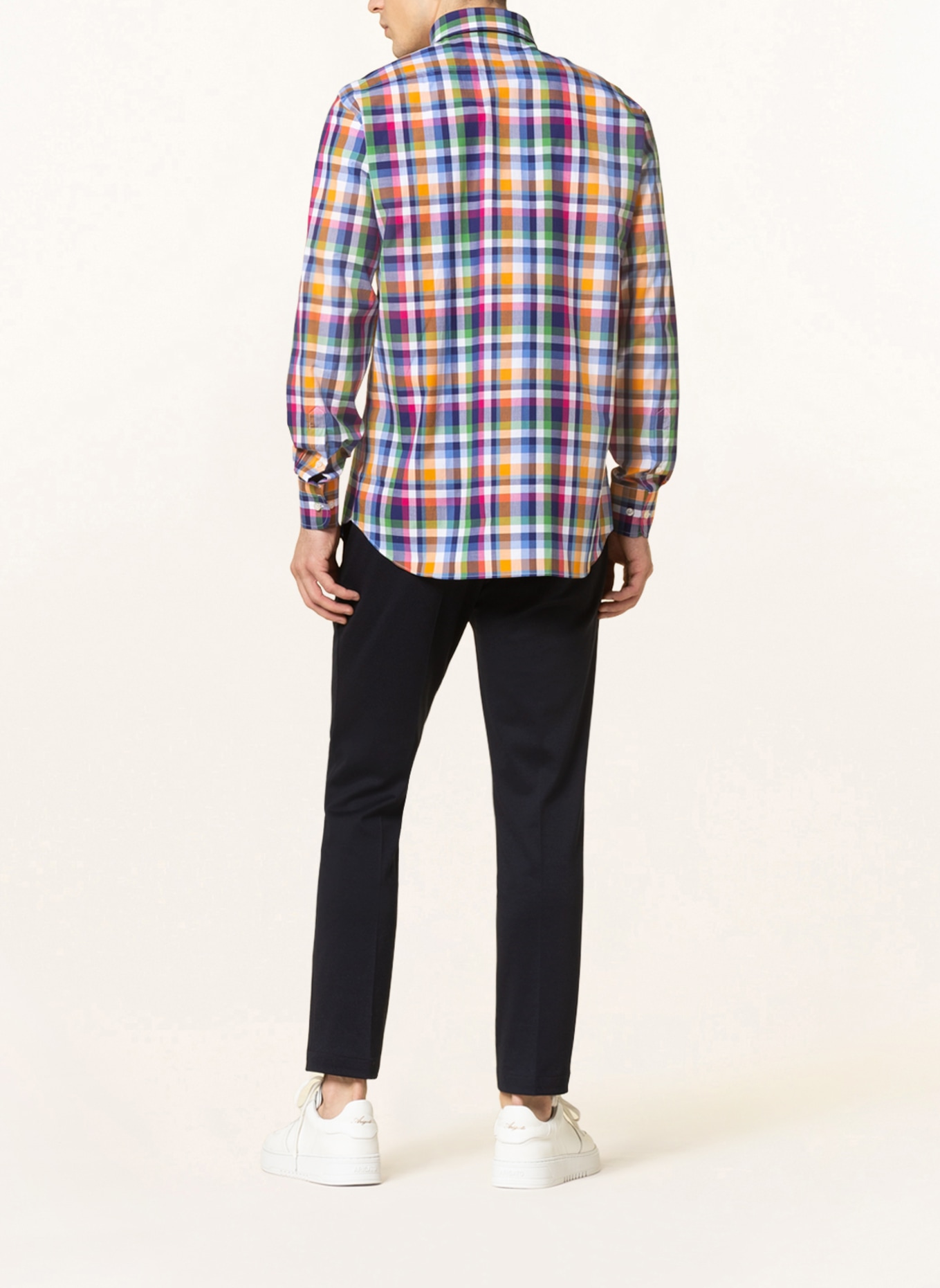 PAUL & SHARK Hemd Slim Fit, Farbe: ORANGE/ BLAU/ WEISS (Bild 3)