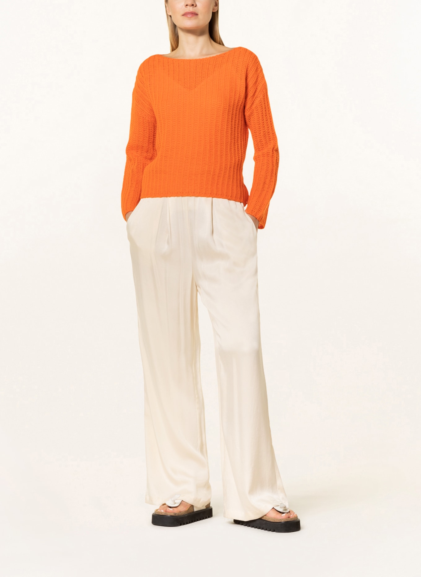 FFC Sweter z dodatkiem kaszmiru, Kolor: POMARAŃCZOWY (Obrazek 2)