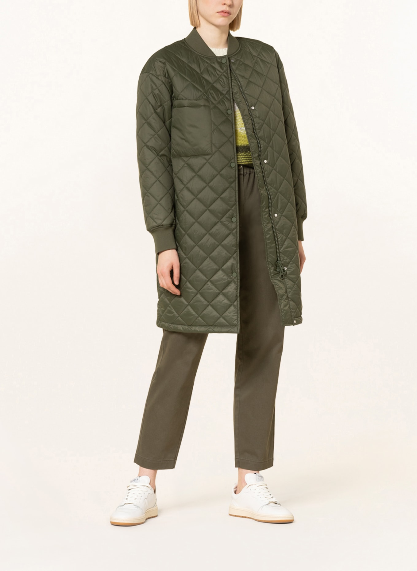 Marc O'Polo Quilted coat, Color: OLIVE (Image 2)
