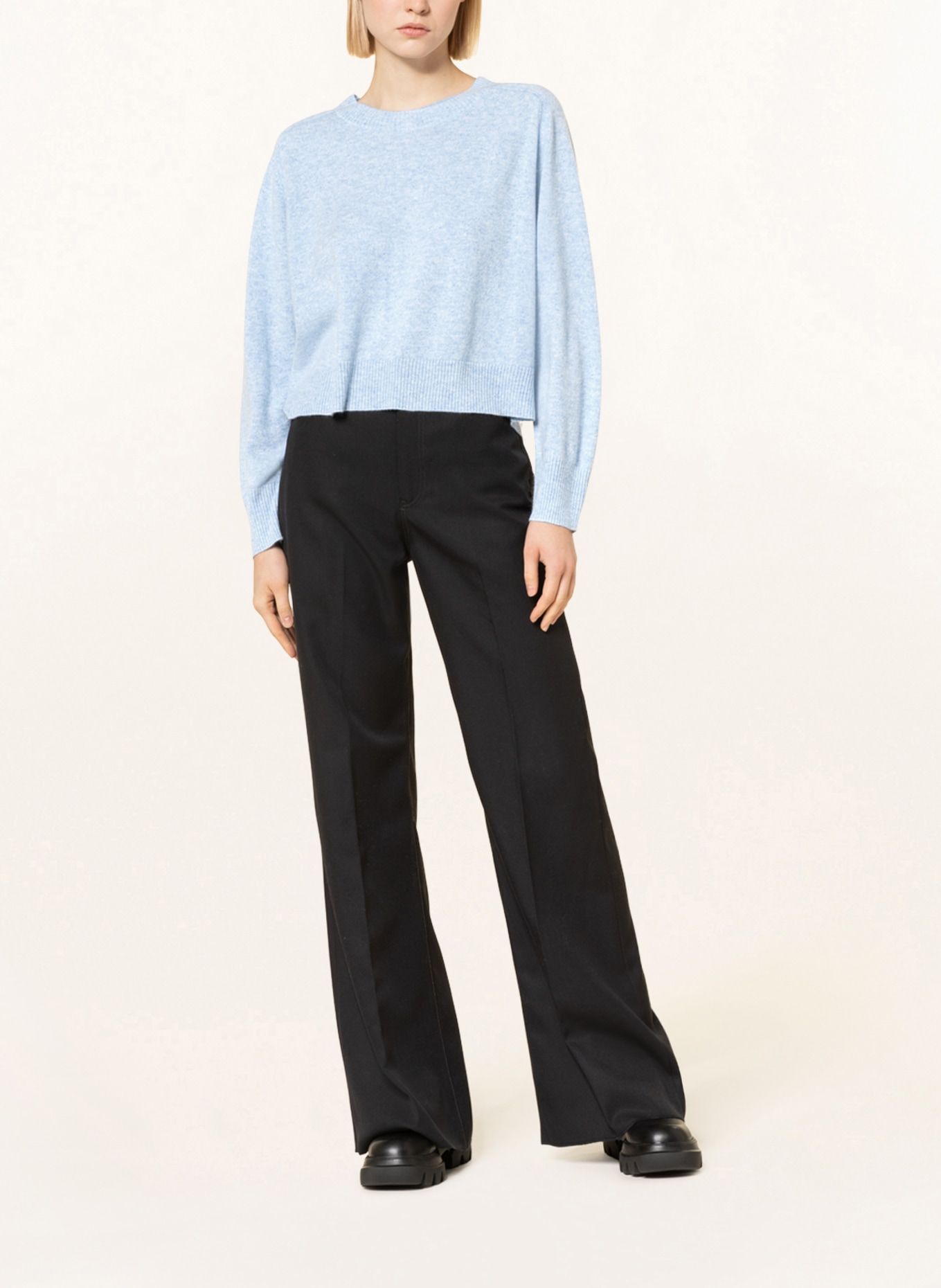 REPEAT Cashmere-Pullover, Farbe: HELLBLAU (Bild 2)