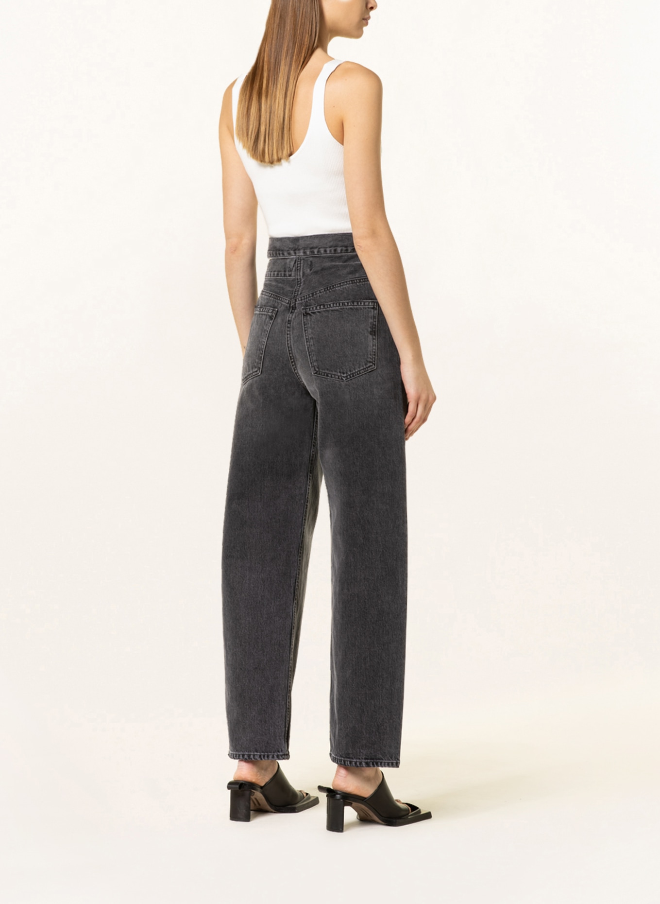 AGOLDE Straight Jeans JEAN mit Cut-out, Farbe: Conduct washed black (Bild 3)