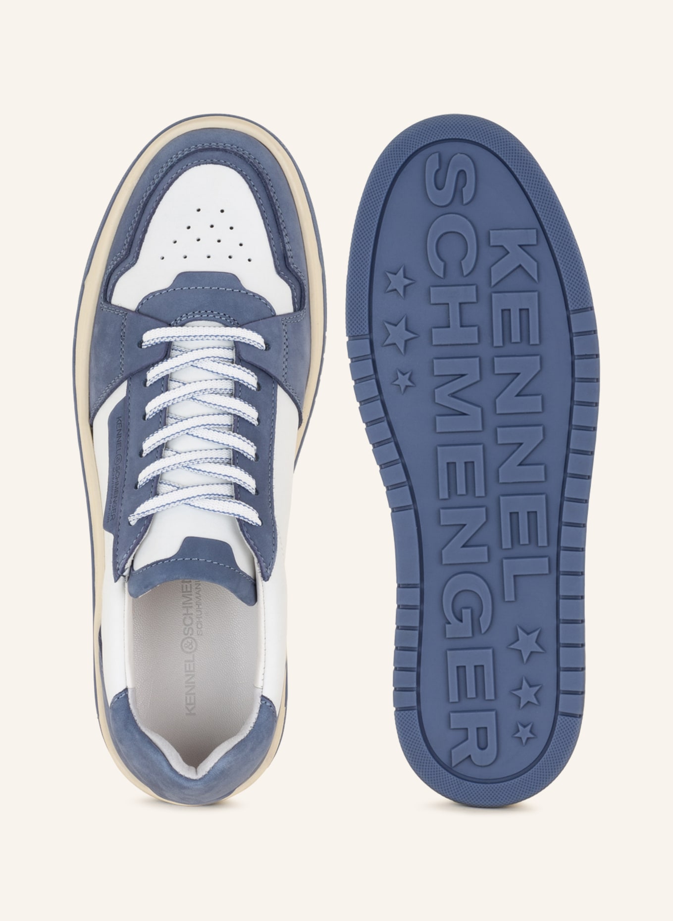 KENNEL & SCHMENGER Sneakers DRIFT, Color: WHITE/ LIGHT BLUE (Image 5)