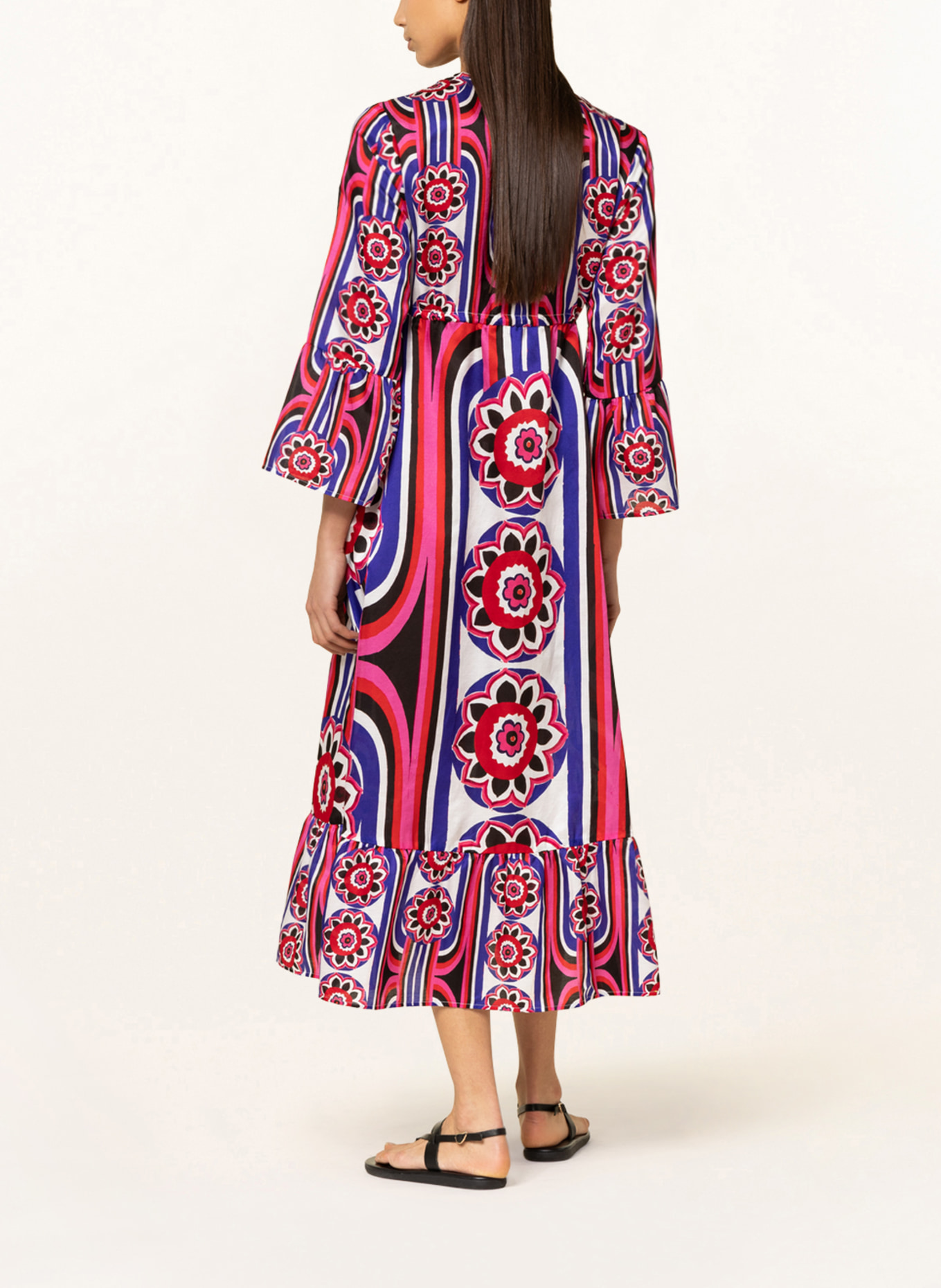 Grace Kleid mit Seide, Farbe: BLAU/ ROT/ PINK (Bild 3)