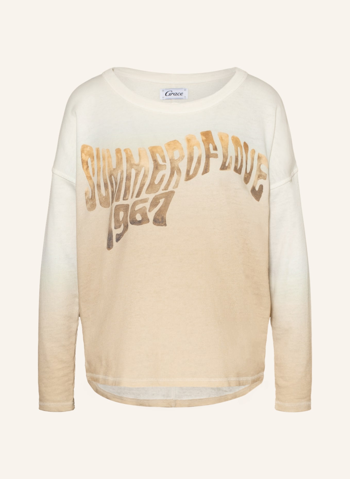 Grace Sweatshirt, Color: BEIGE/ CREAM (Image 1)