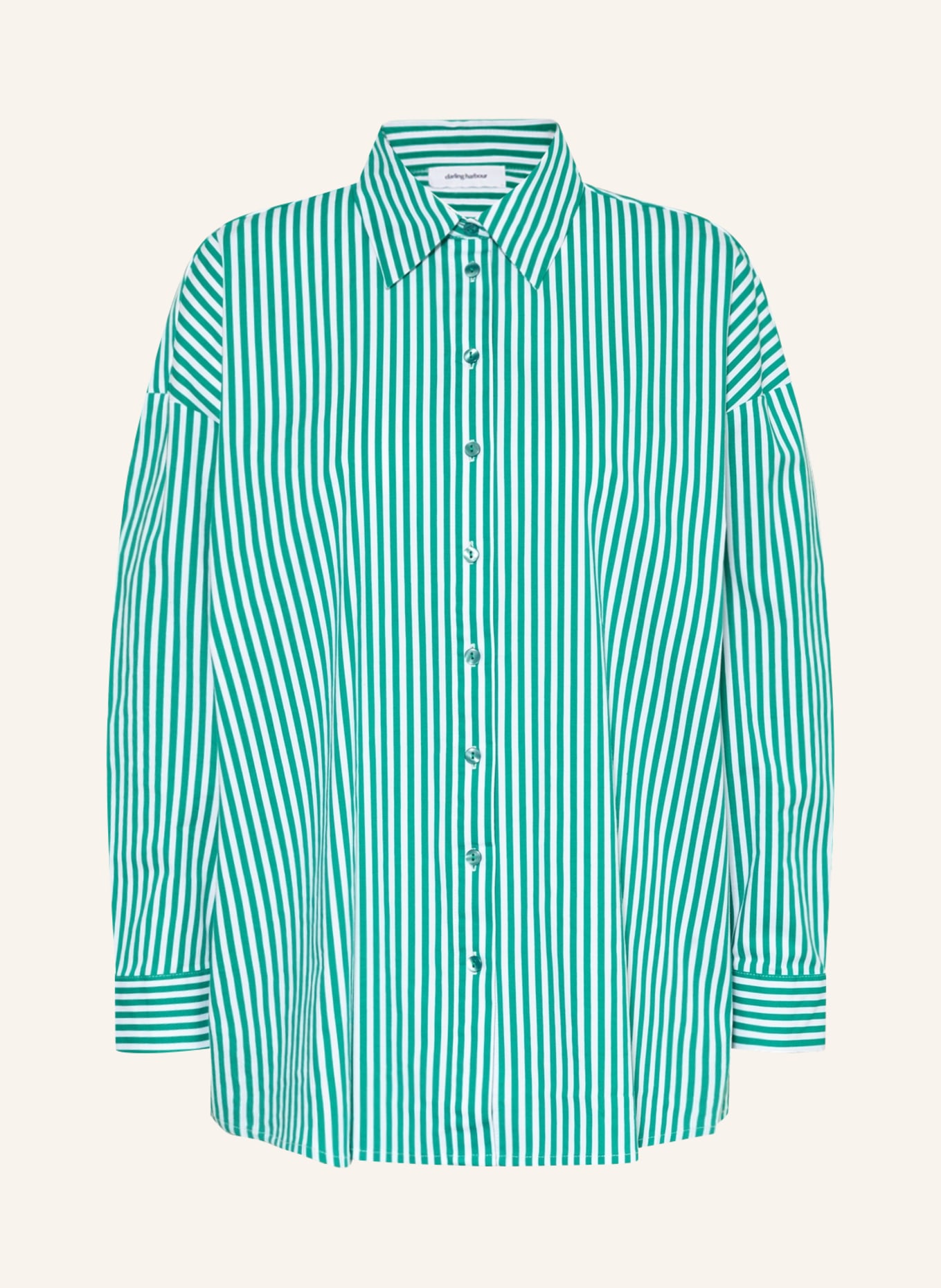 darling harbour Shirt blouse, Color: GREEN/ WHITE (Image 1)