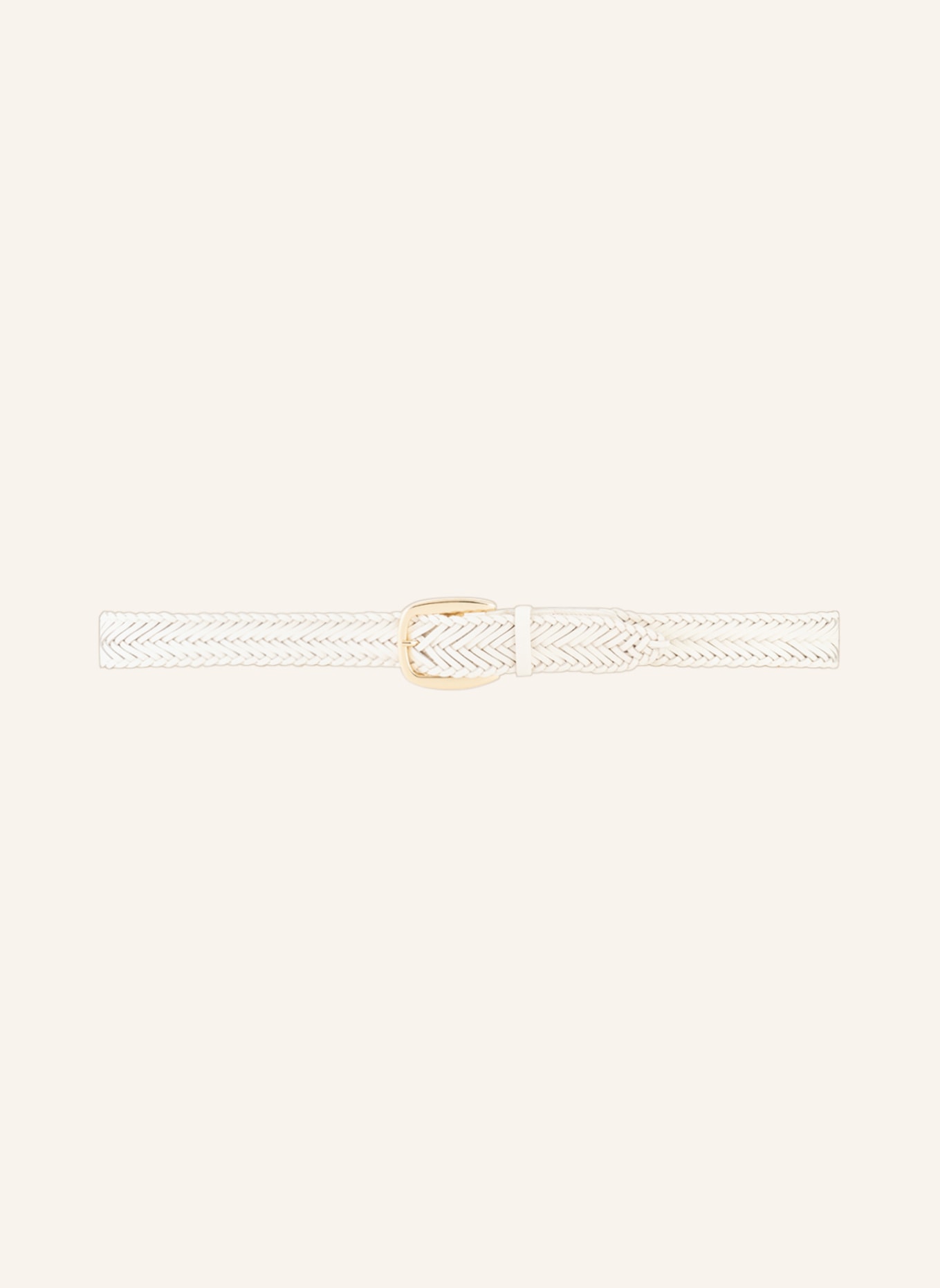 abro Braided belt , Color: CREAM (Image 2)