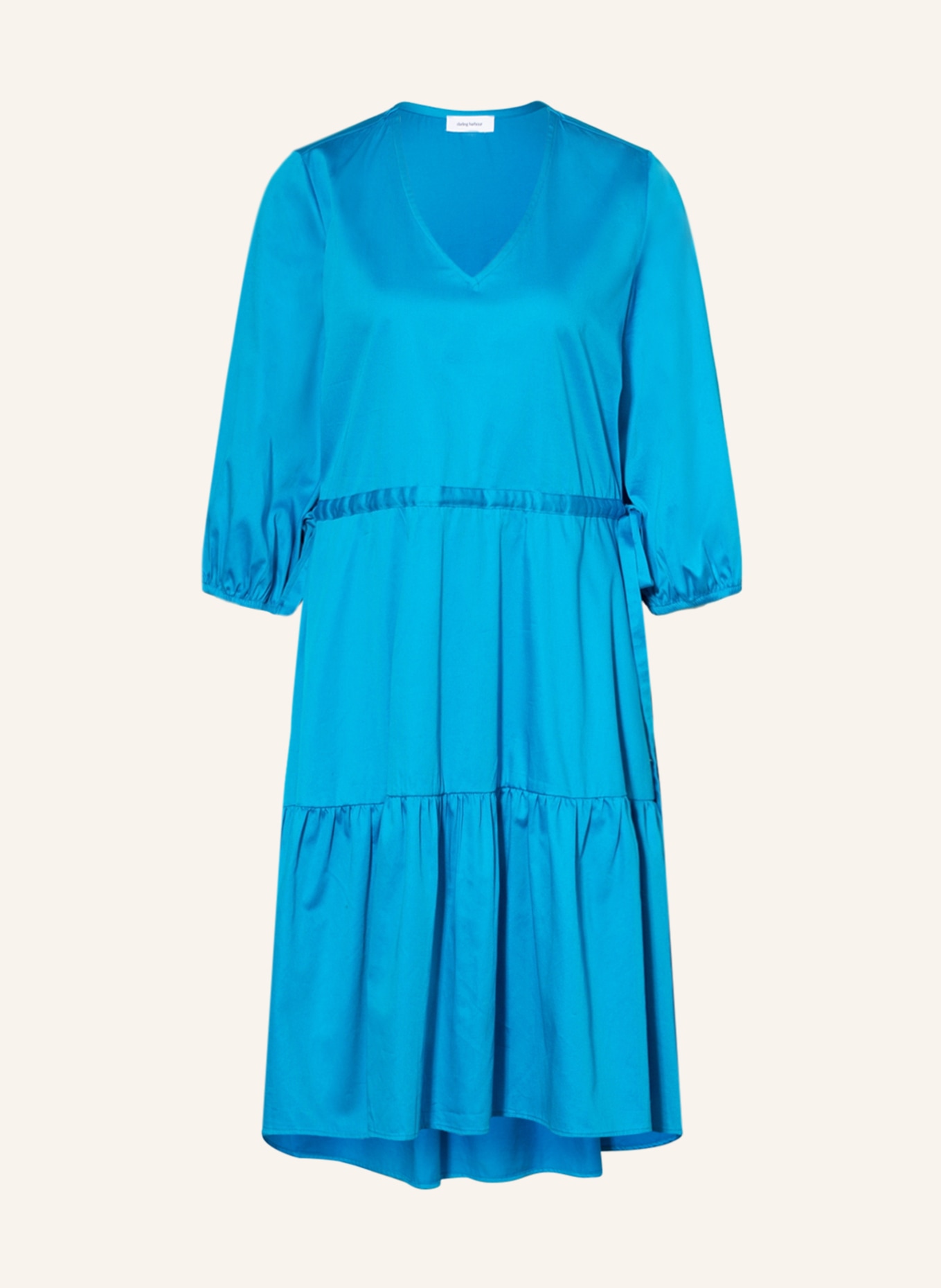 darling harbour Dress with 3/4 sleeves , Color: BLUE (Image 1)