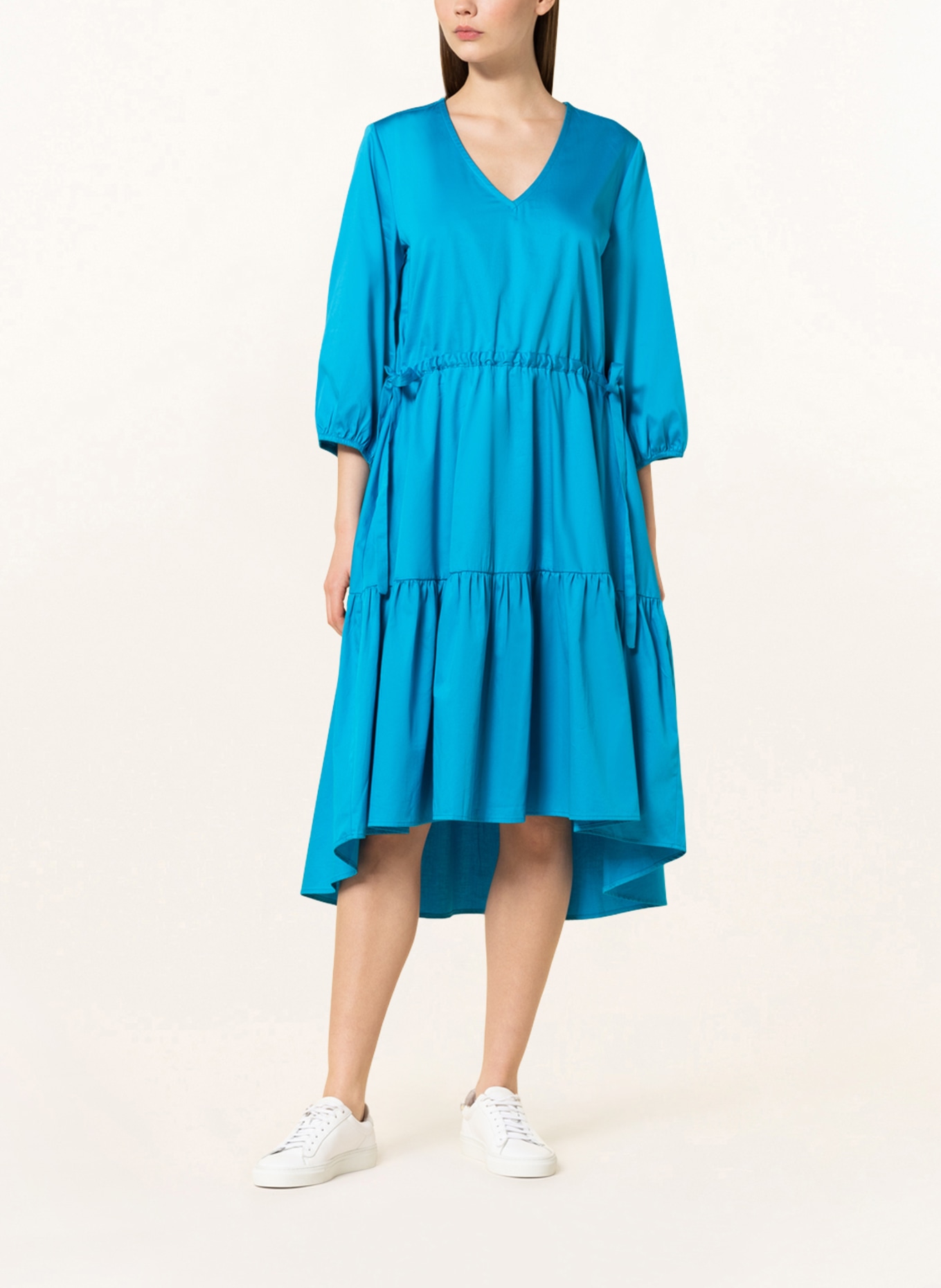darling harbour Dress with 3/4 sleeves , Color: BLUE (Image 2)