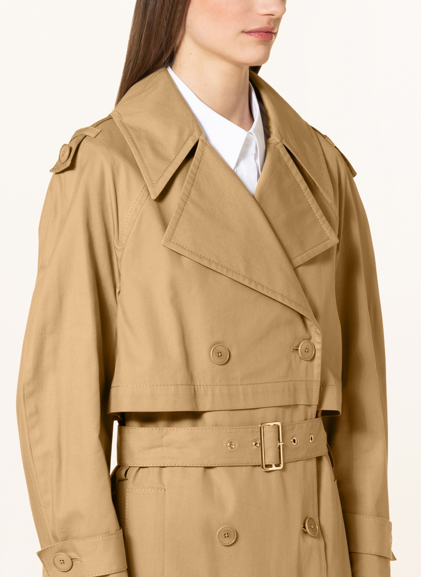 DRYKORN Trench coat WELLFALL, Color: CAMEL (Image 4)