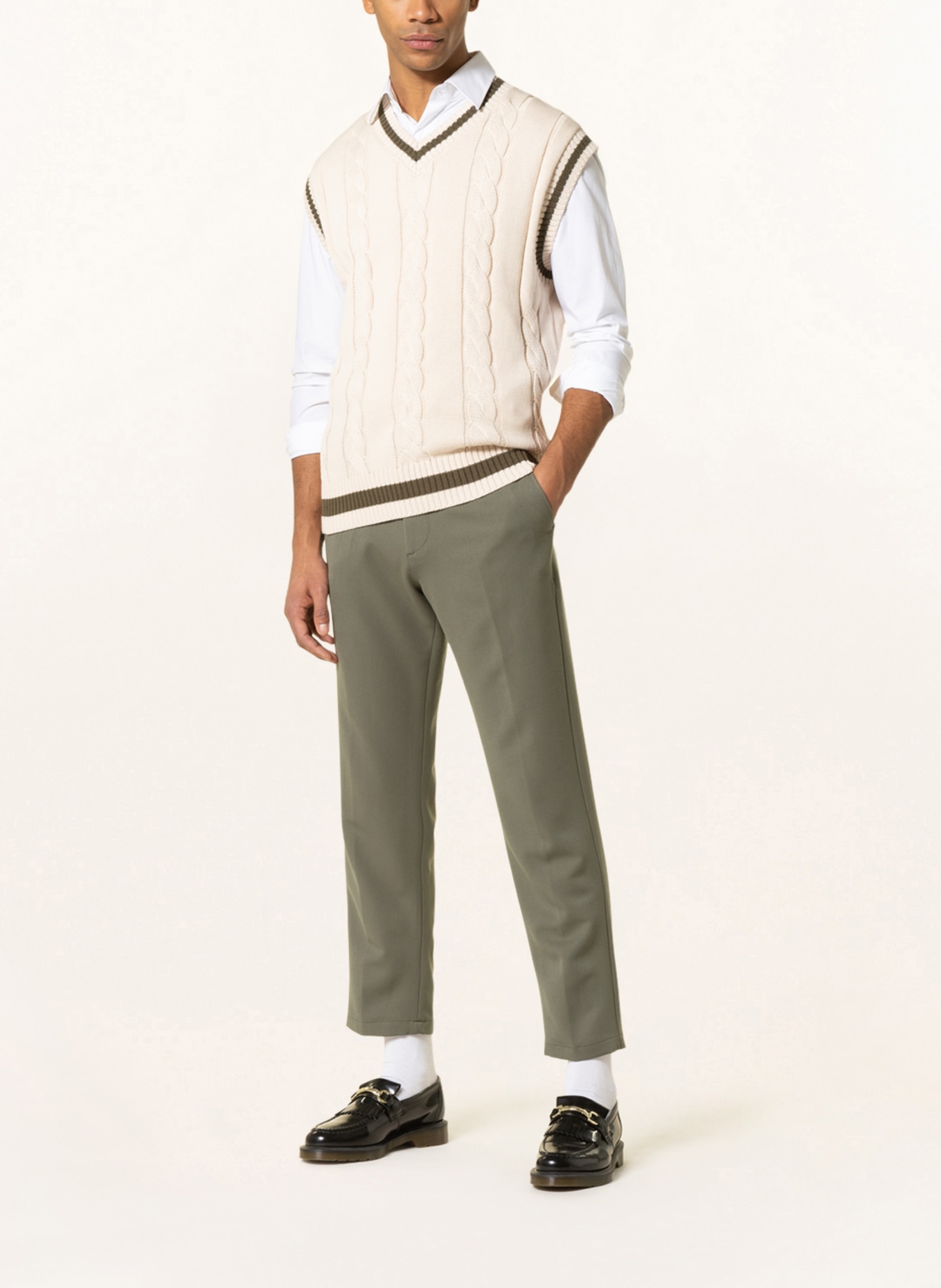 LES DEUX Pants COMO regular fit, Color: OLIVE (Image 2)
