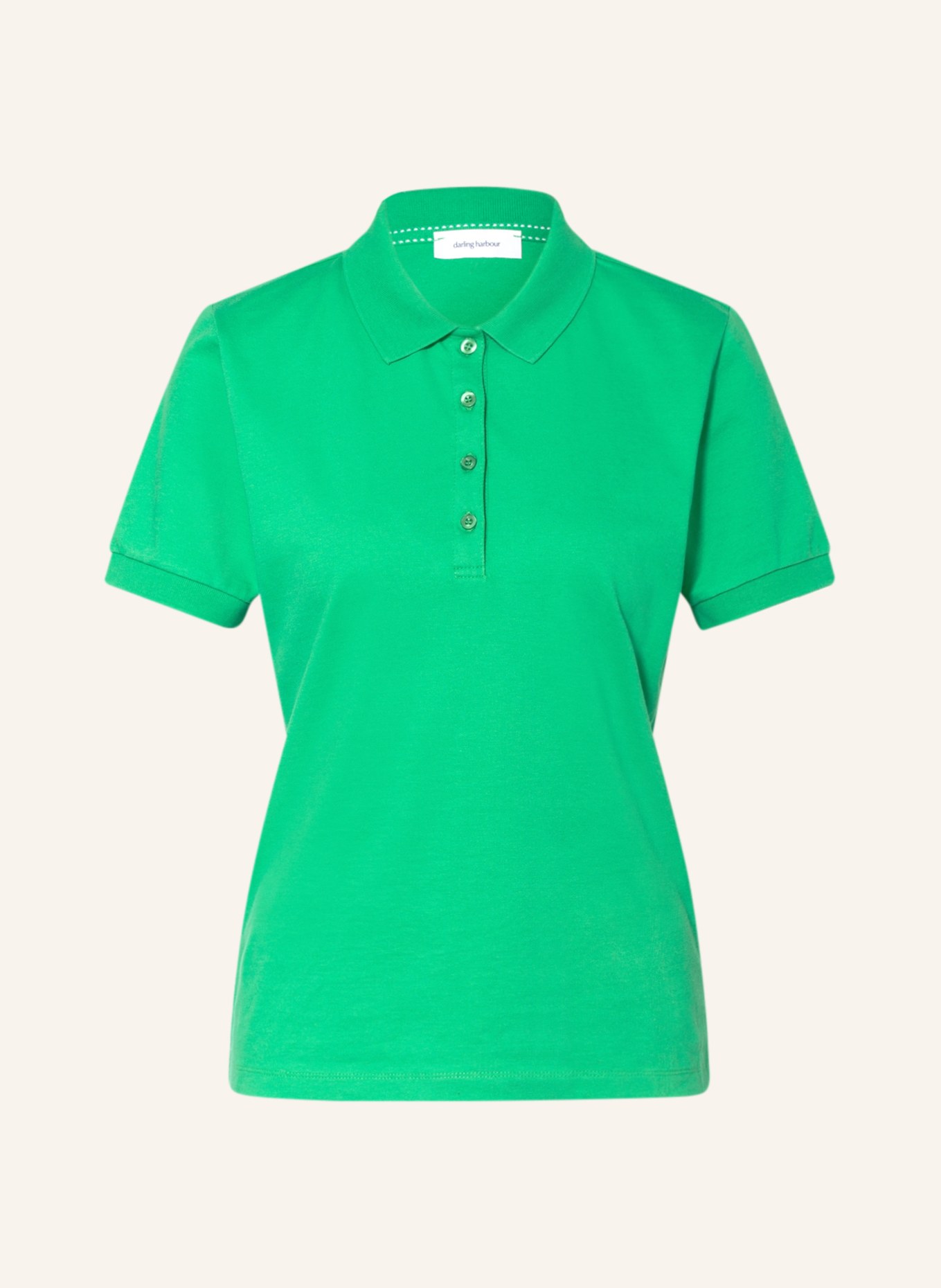 darling harbour Piqué polo shirt, Color: GRÜN (Image 1)