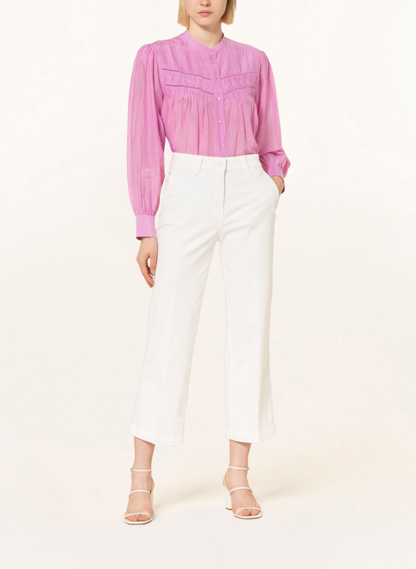 RAFFAELLO ROSSI 7/8 trousers NOEL , Color: WHITE (Image 2)