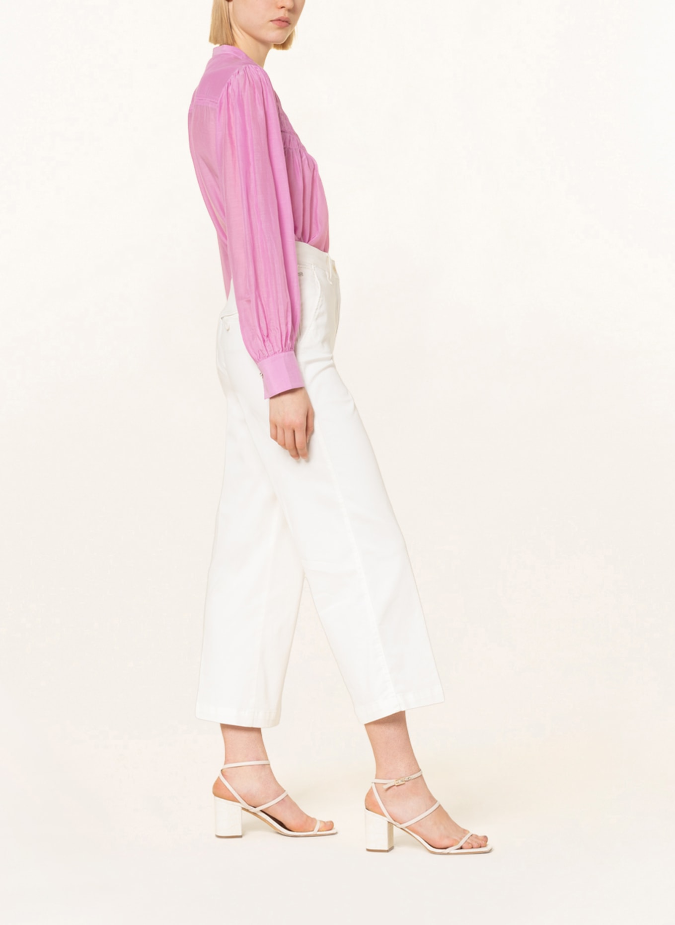RAFFAELLO ROSSI 7/8 trousers NOEL , Color: WHITE (Image 4)