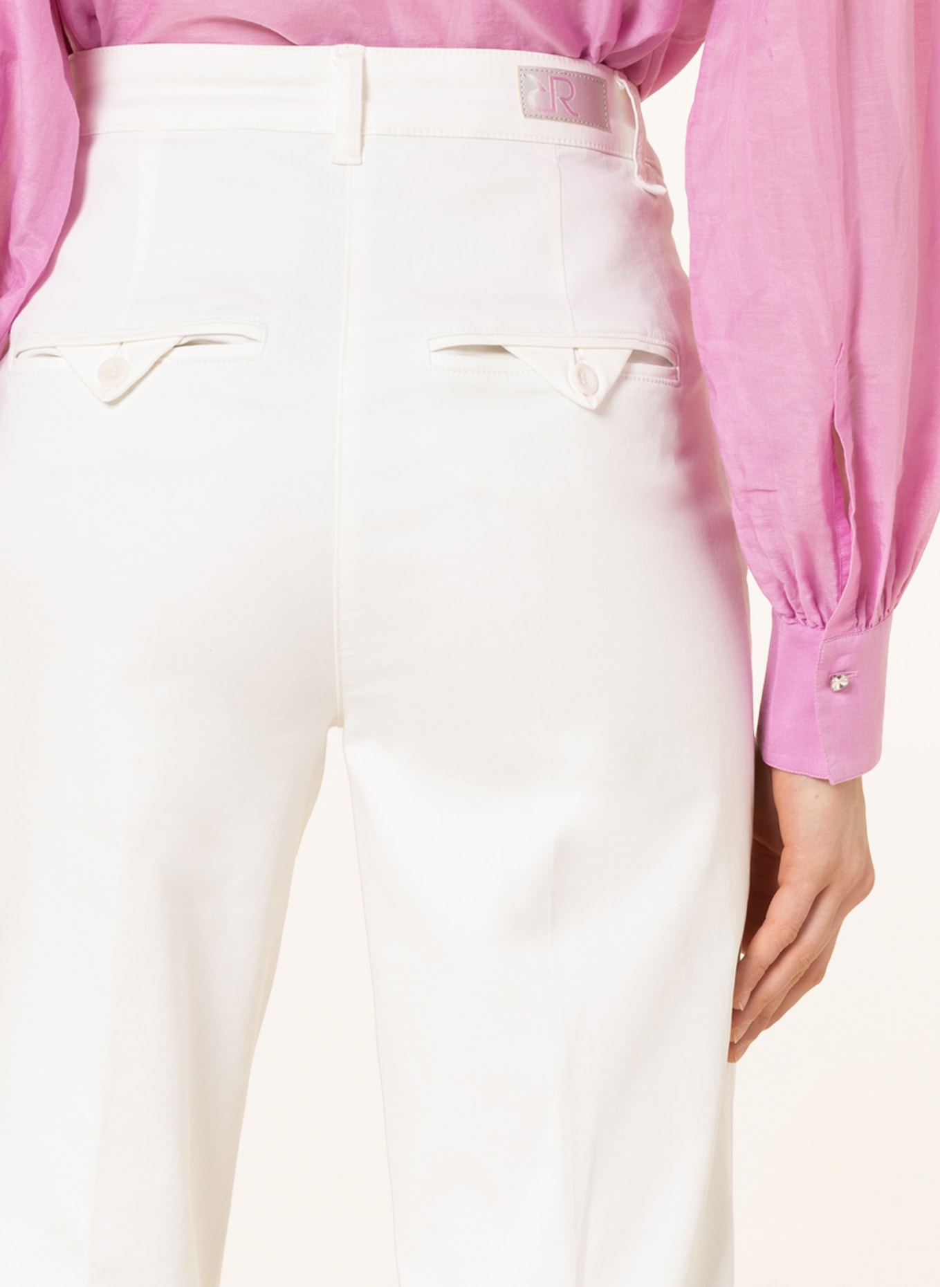 RAFFAELLO ROSSI 7/8 trousers NOEL , Color: WHITE (Image 5)
