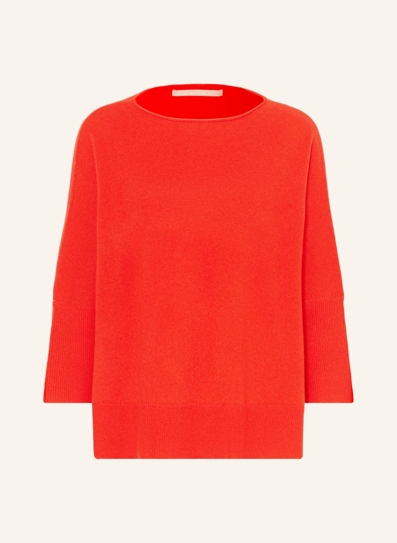 (THE MERCER) N.Y. Oversized sweater made of cashmere , Color: RED (Image 1)